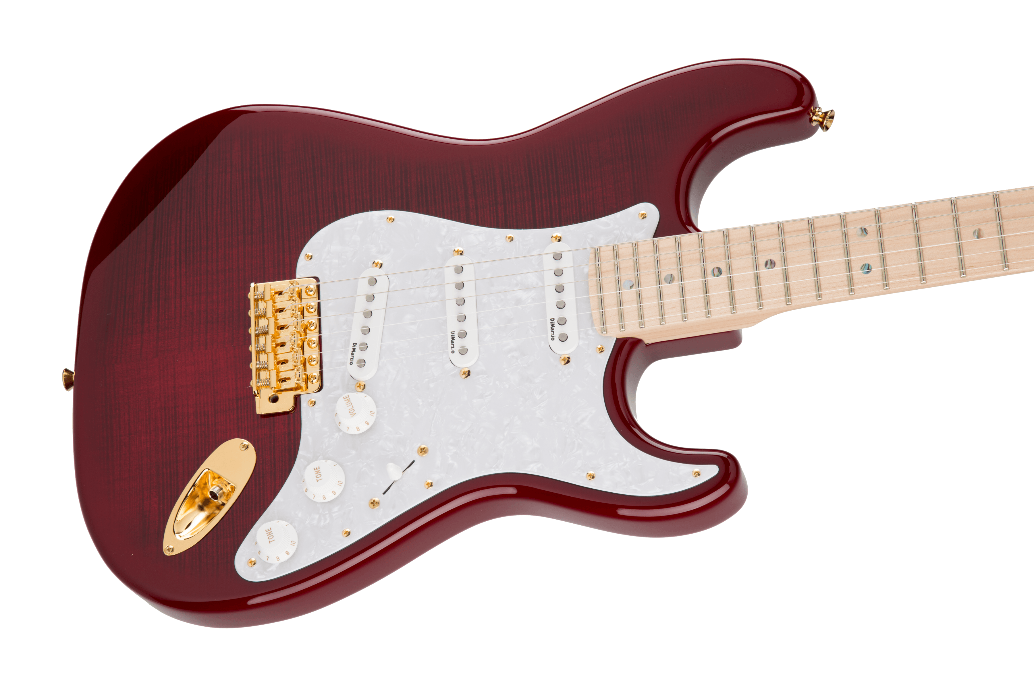Fender Richie Kotzen Stratocaster, Maple Fingerboard, Transparent Red Burst - Metronome Music Inc.