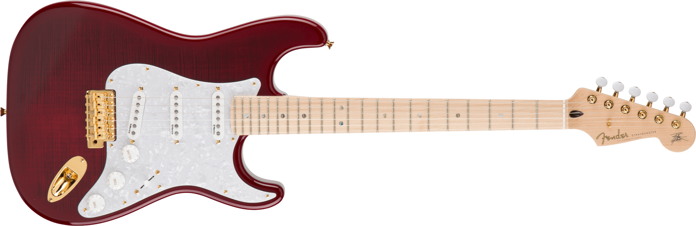 Fender Richie Kotzen Stratocaster, Maple Fingerboard, Transparent Red Burst - Metronome Music Inc.