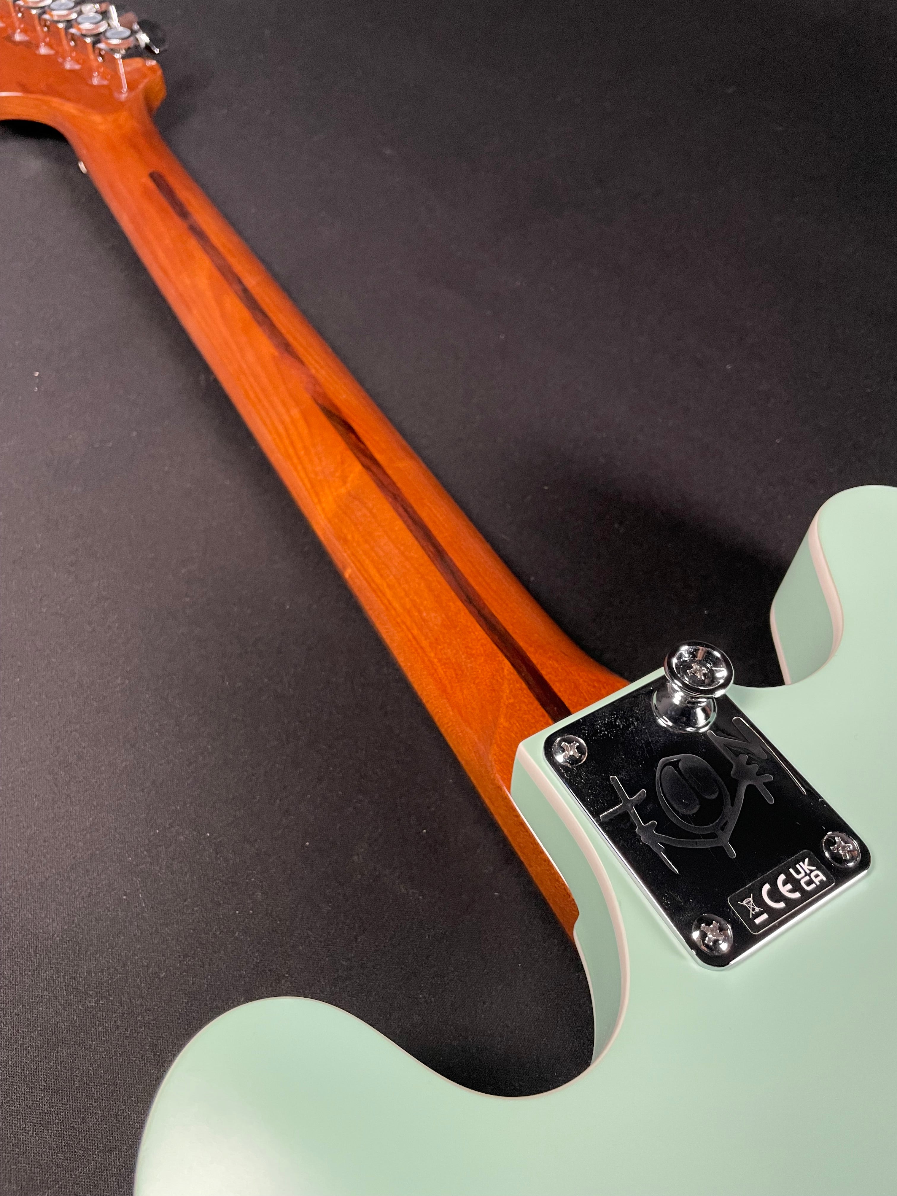 Fender Tom DeLonge Starcaster - Satin Surf Green (MINT) - Metronome Music Inc.