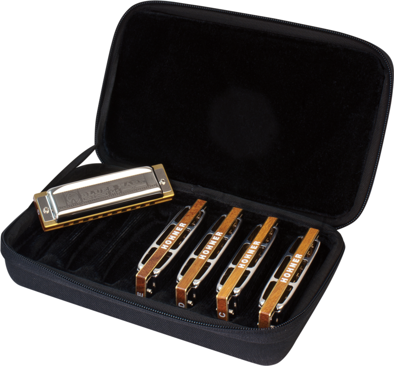 Hohner 5-pack of Blues Harps (C,A,D,G,E) - Metronome Music Inc.