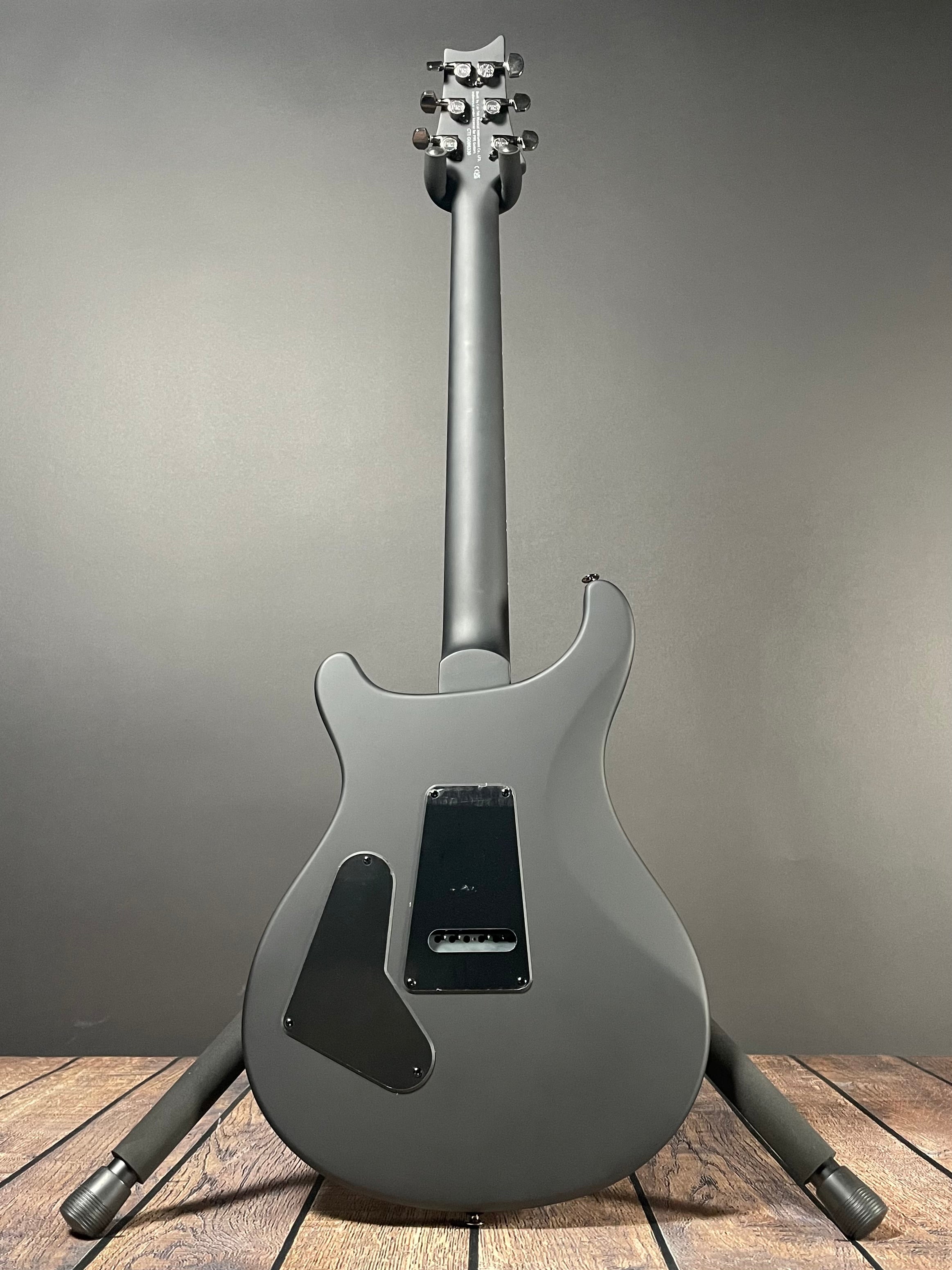PRS SE "Exotic" Custom 24-08 Poplar Burl - Charcoal Cherry Midnight Burst - Metronome Music Inc.