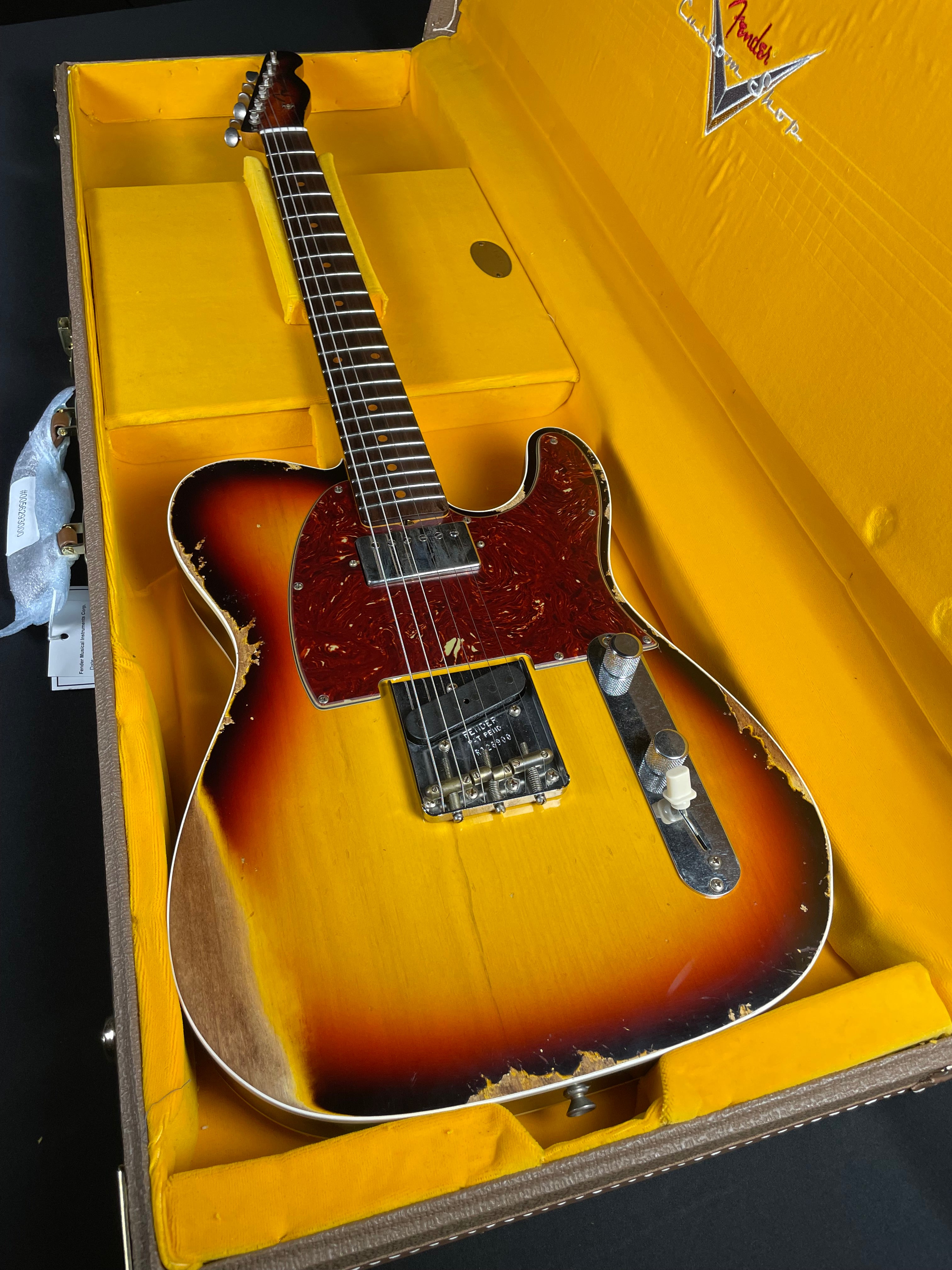 Fender Custom Shop LTD Reverse 1960 Tele Custom, Heavy Relic - 3-Color Sunburst