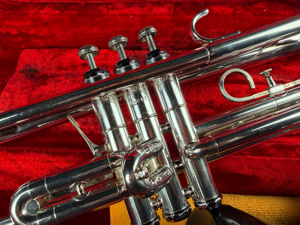 Getzen Capri 590-S Silver Bb Trumpet w/Case (1970s)