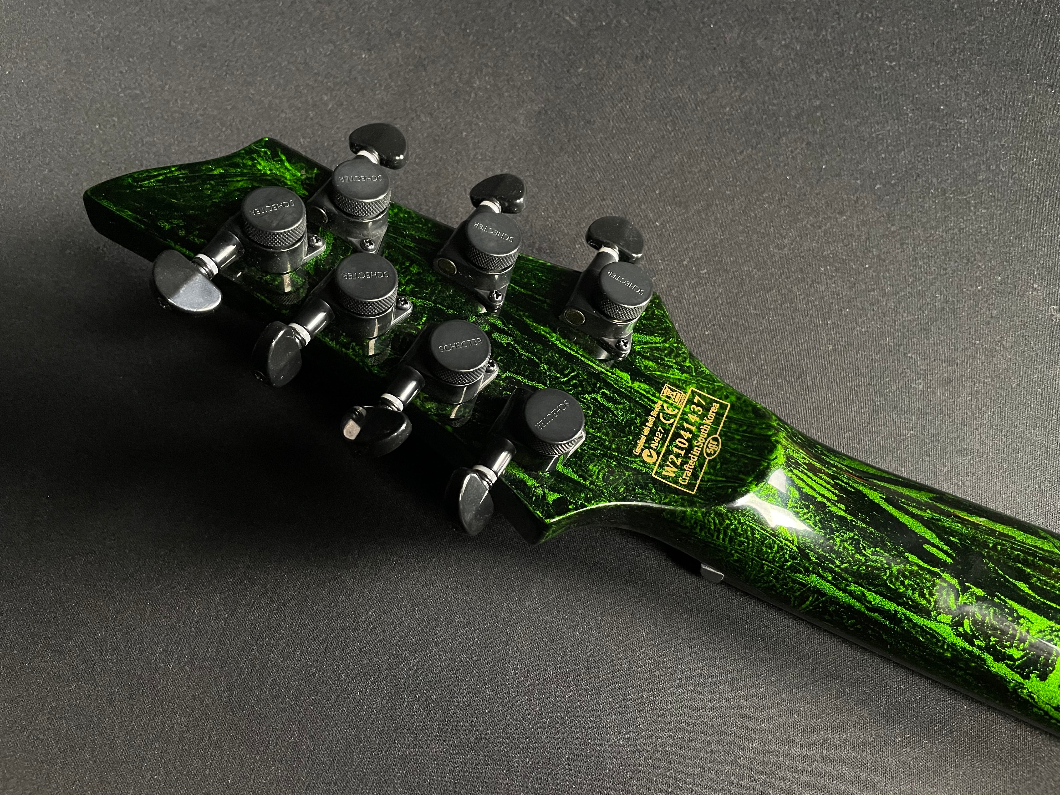 Schecter C-7 Multiscale Silver Mountain 7-String - Toxic Venom (2021) - Metronome Music Inc.