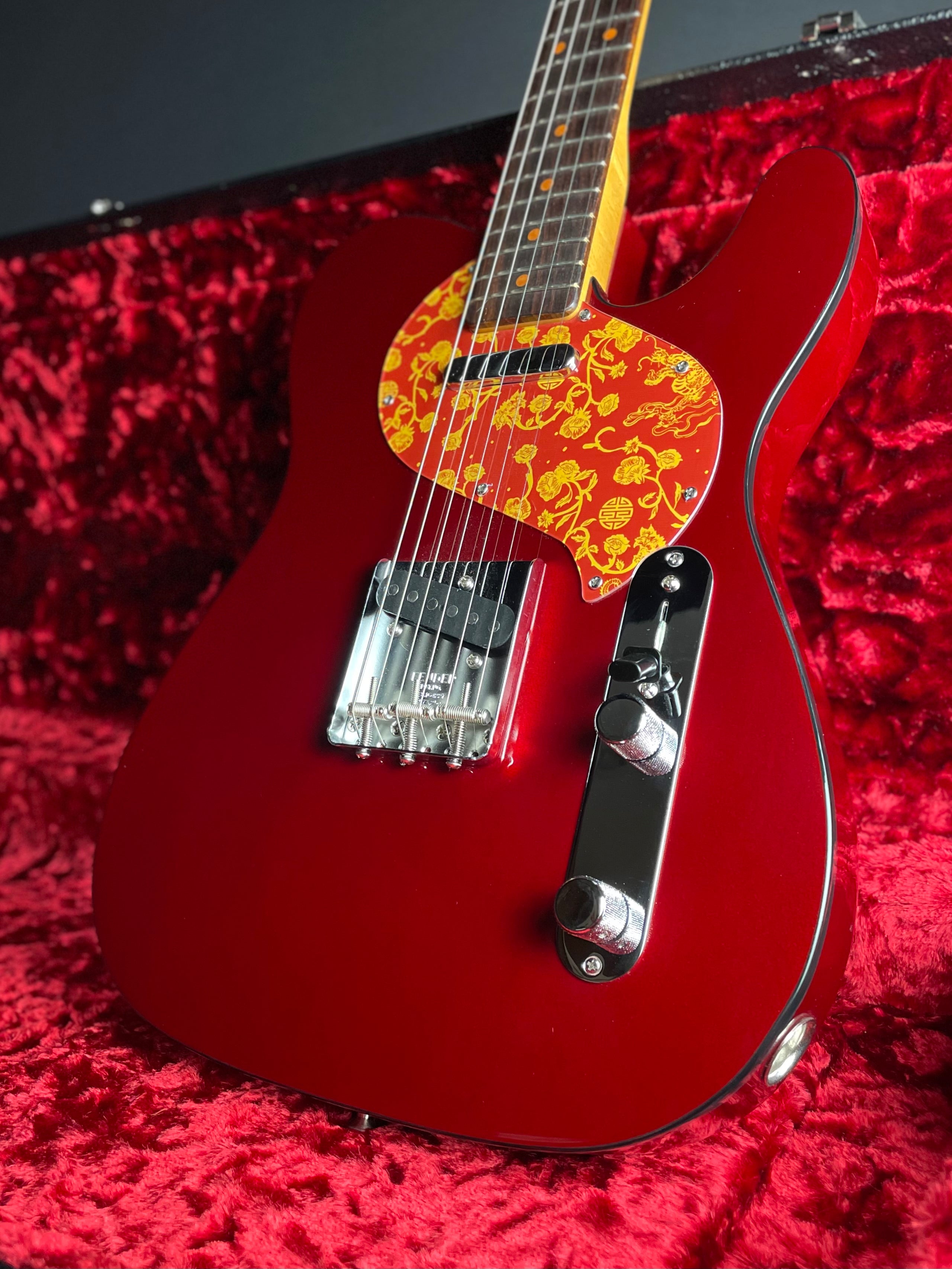 Fender Limited Edition Raphael Saadiq Telecaster w/HSC - Dark Metallic Red (2023) - Metronome Music Inc.