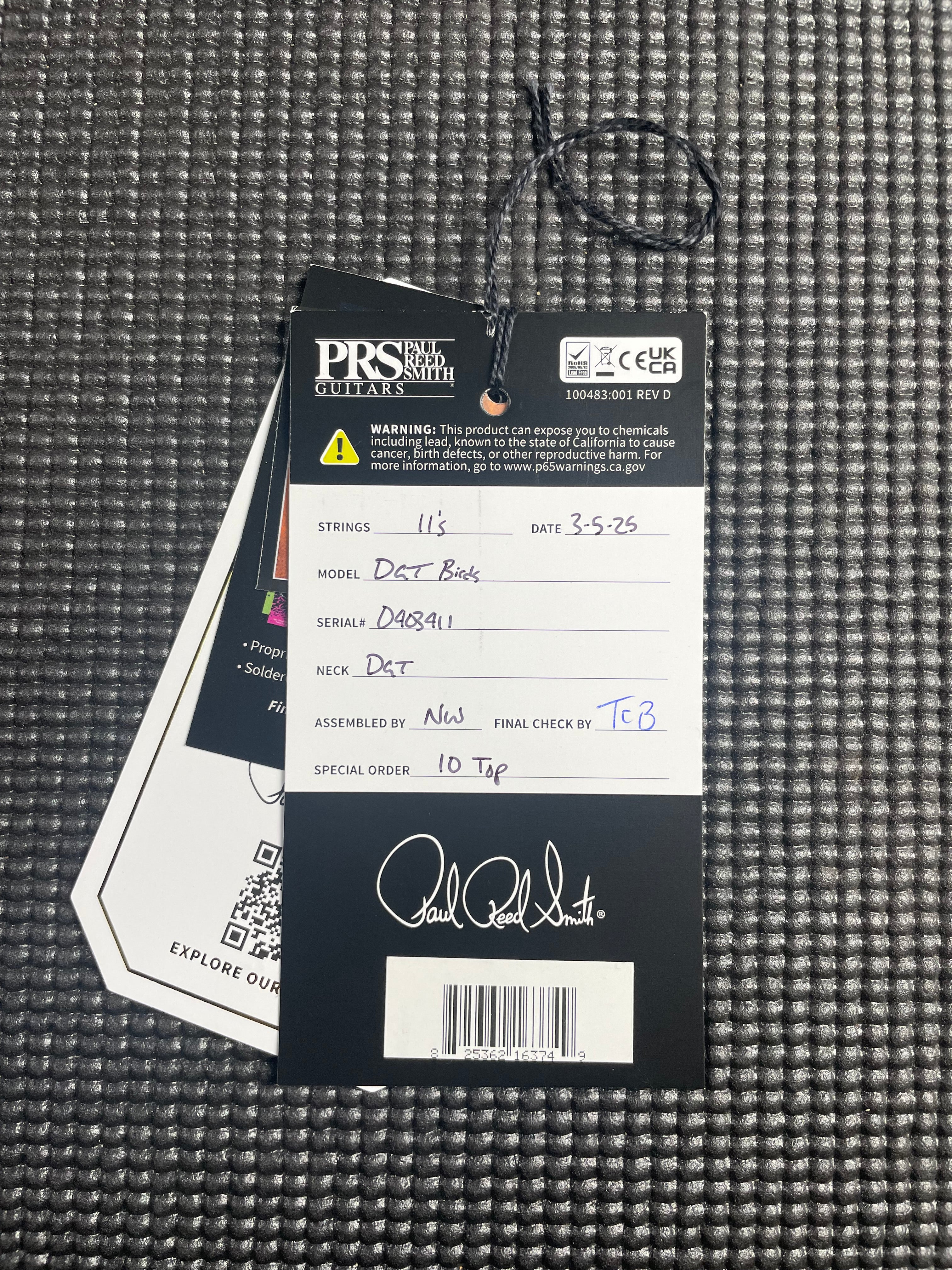 PRS DGT David Grissom Signature 10-Top - Faded Blue Jean - Metronome Music Inc.