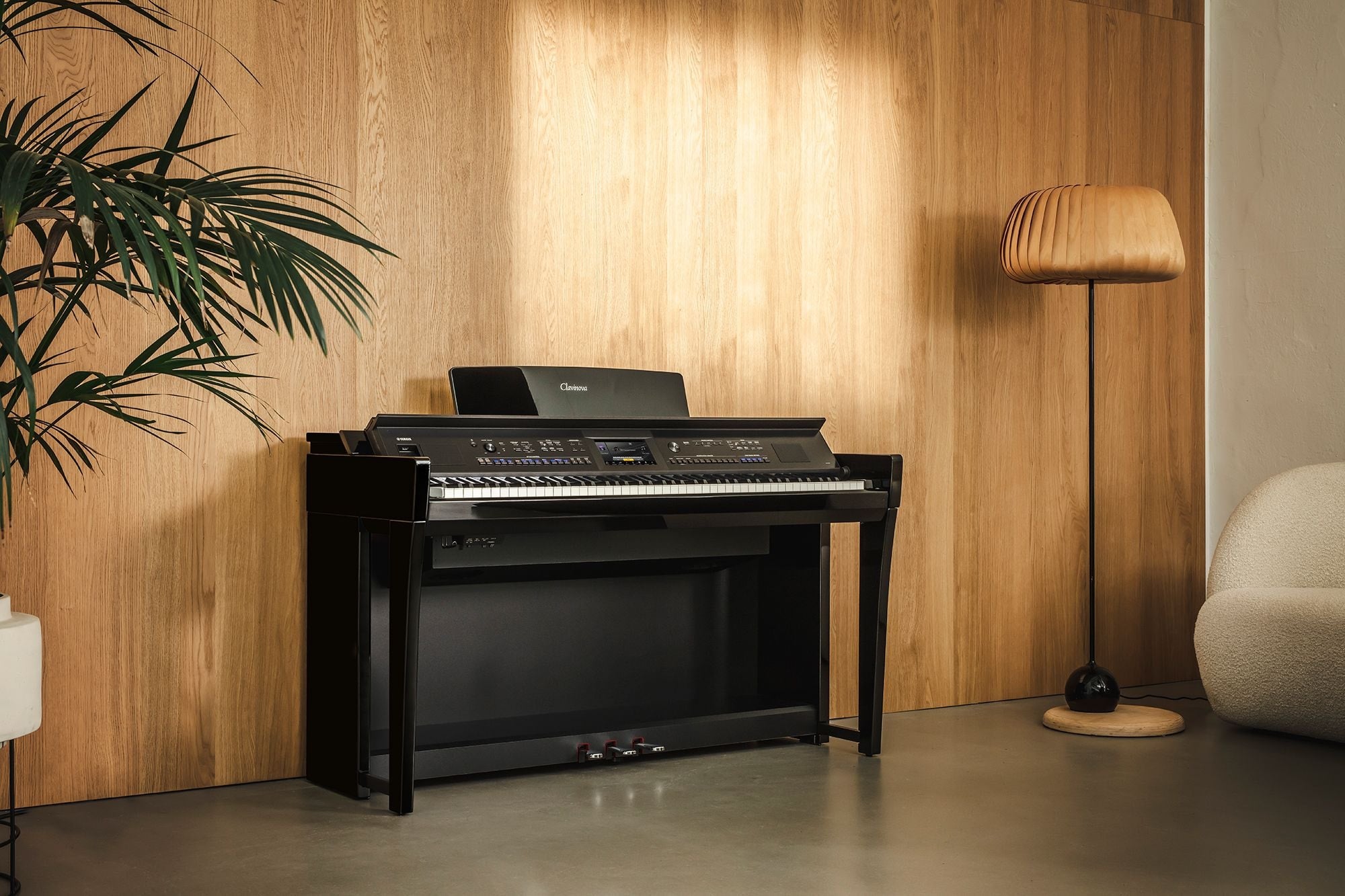 Yamaha Clavinova CVP-905 Digital Piano w/Bench - Polished Ebony - Metronome Music Inc.