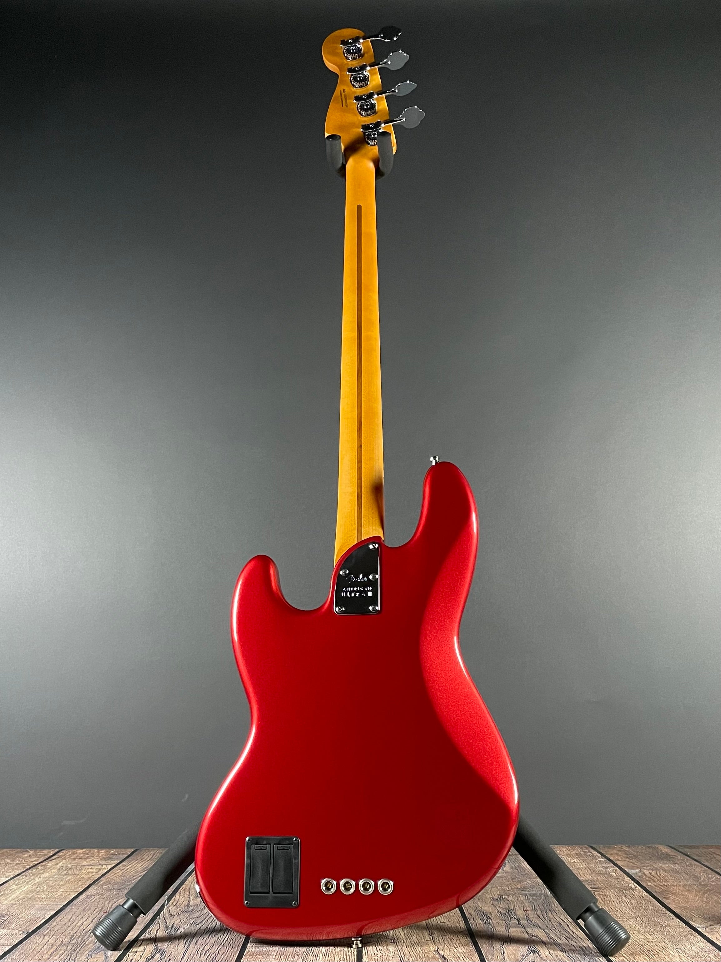 Fender American Ultra II Jazz Bass, Maple - Sinister Red - Metronome Music Inc.