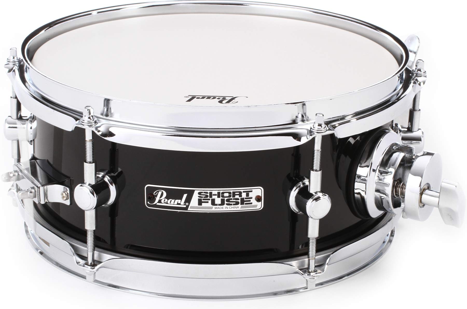 Pearl Short Fuse 10"x4.5" Snare w/Mount & Clamp Jet Black