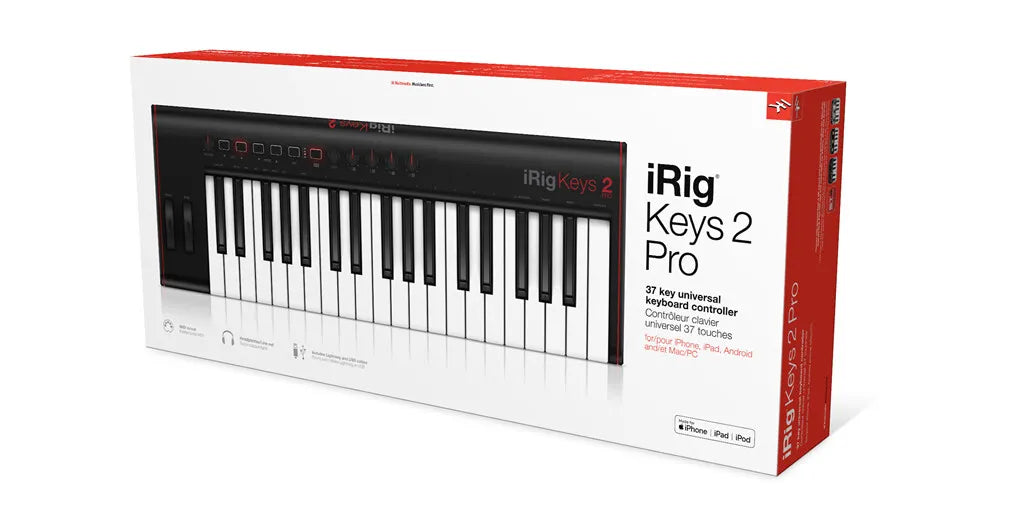IK Multimedia iRig Keys 2 Pro 37-key Controller for iOS, Android, and Mac/PC - Metronome Music Inc.
