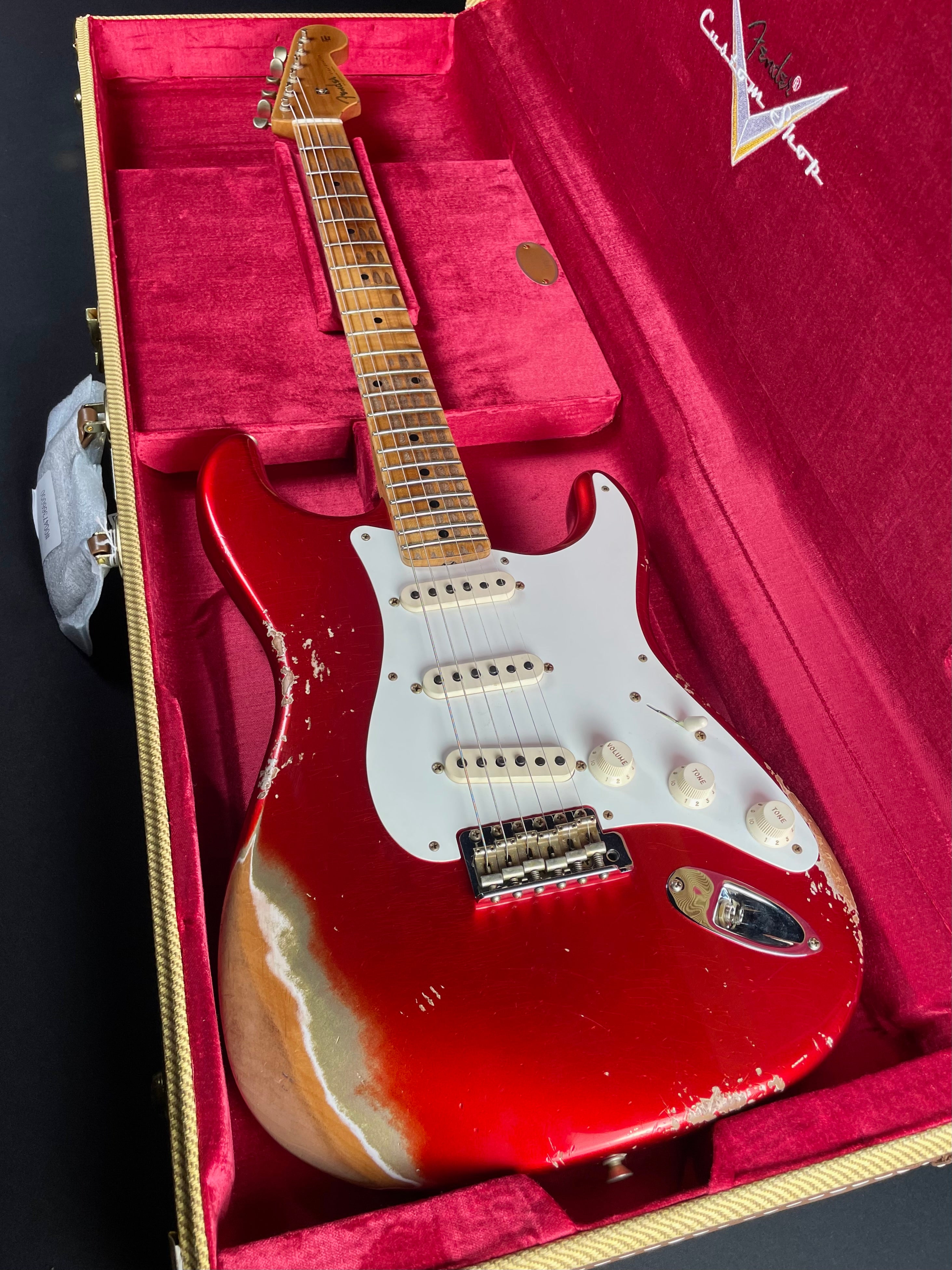 Fender Custom Shop 1958 Stratocaster, Heavy Relic-Faded Aged Candy Apple Red