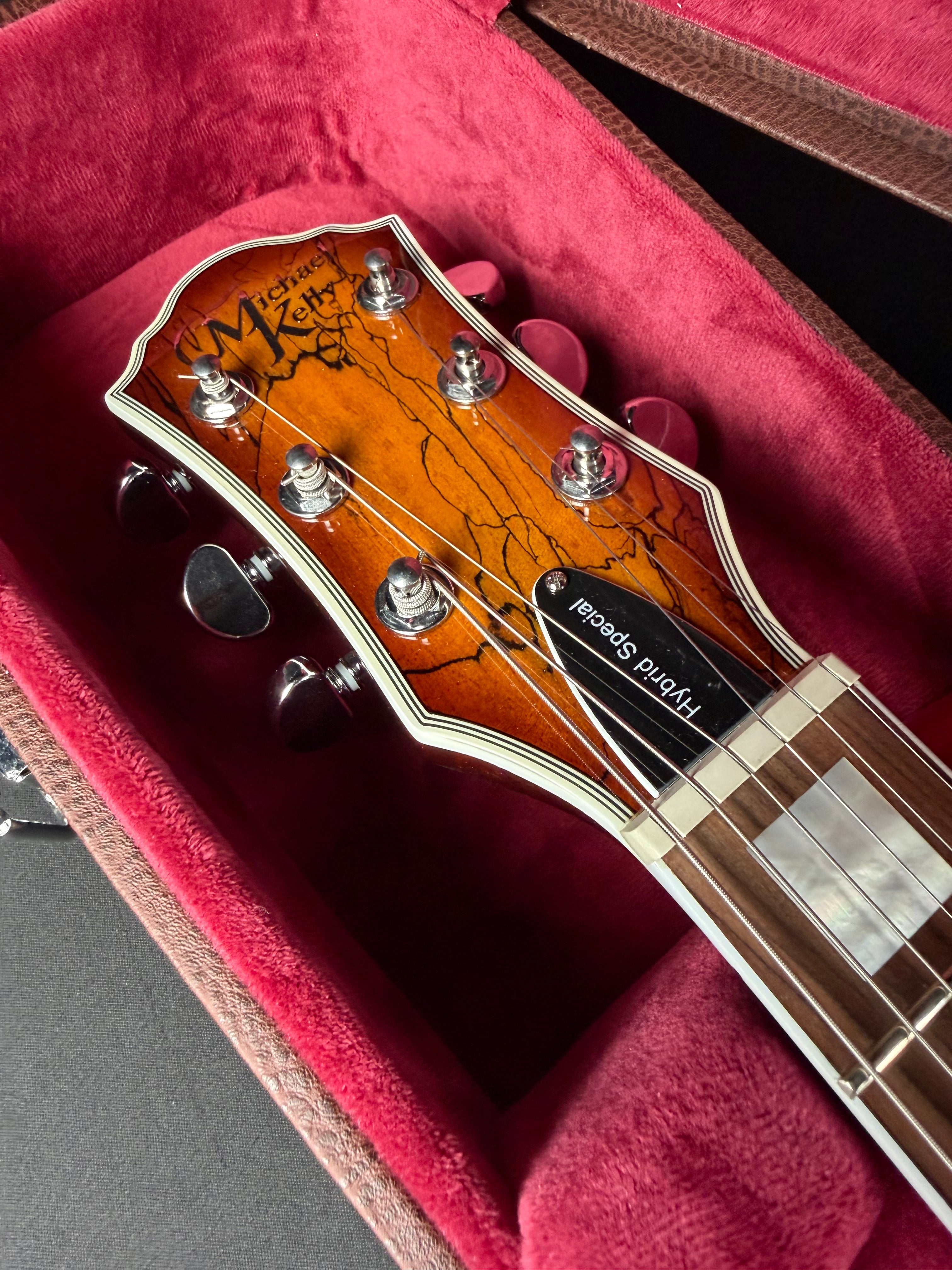 Michael Kelly Hybrid Special w/HSC - Spalted Flame Maple Top - Metronome Music Inc.