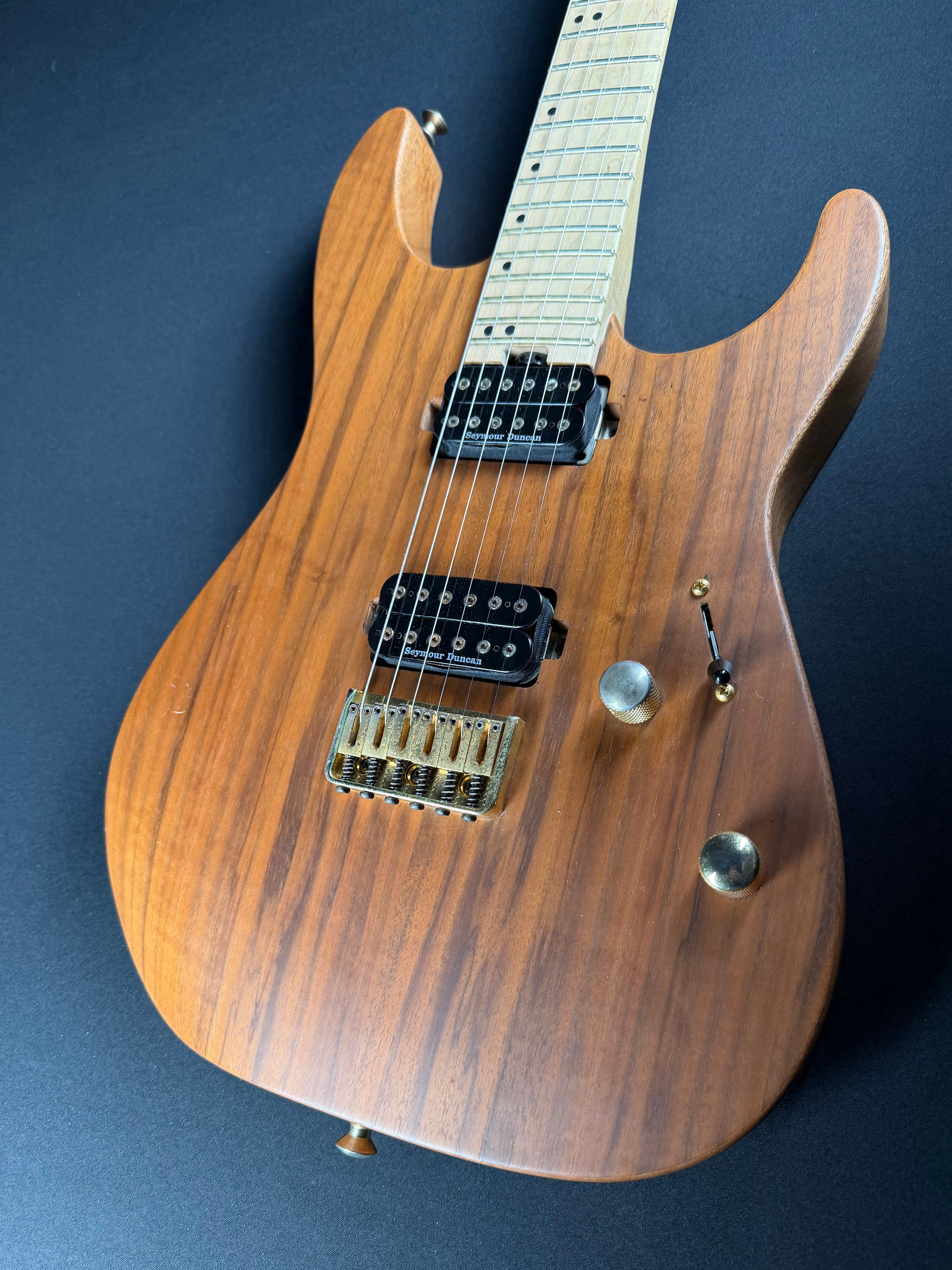 Charvel Pro-Mod DK24 HH HT M Mahogany with Figured Walnut - Natural (2020) - Metronome Music Inc.