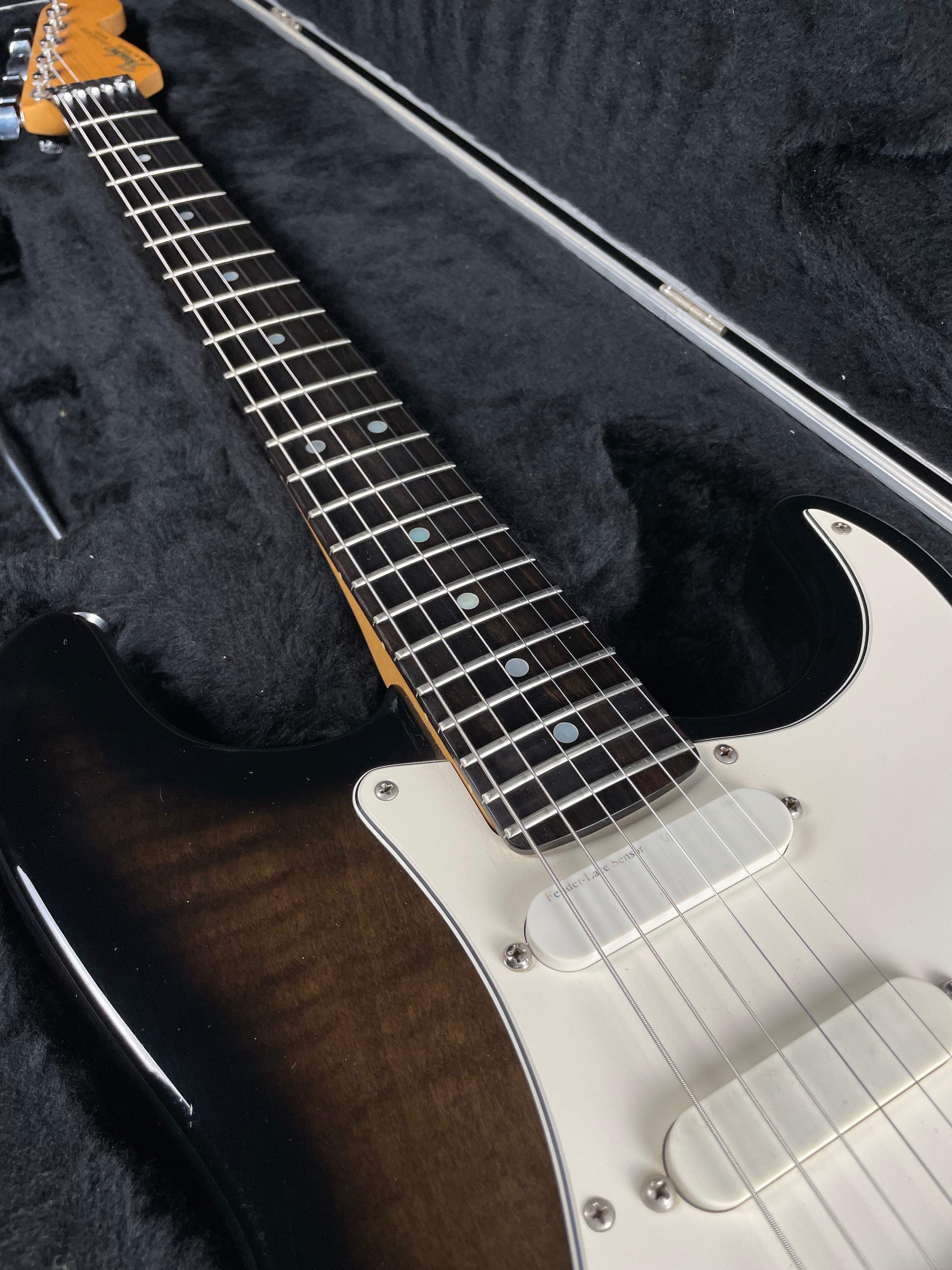 Fender Strat Plus Ultra w/OHSC - Ebony Burst (1991) - Metronome Music Inc.