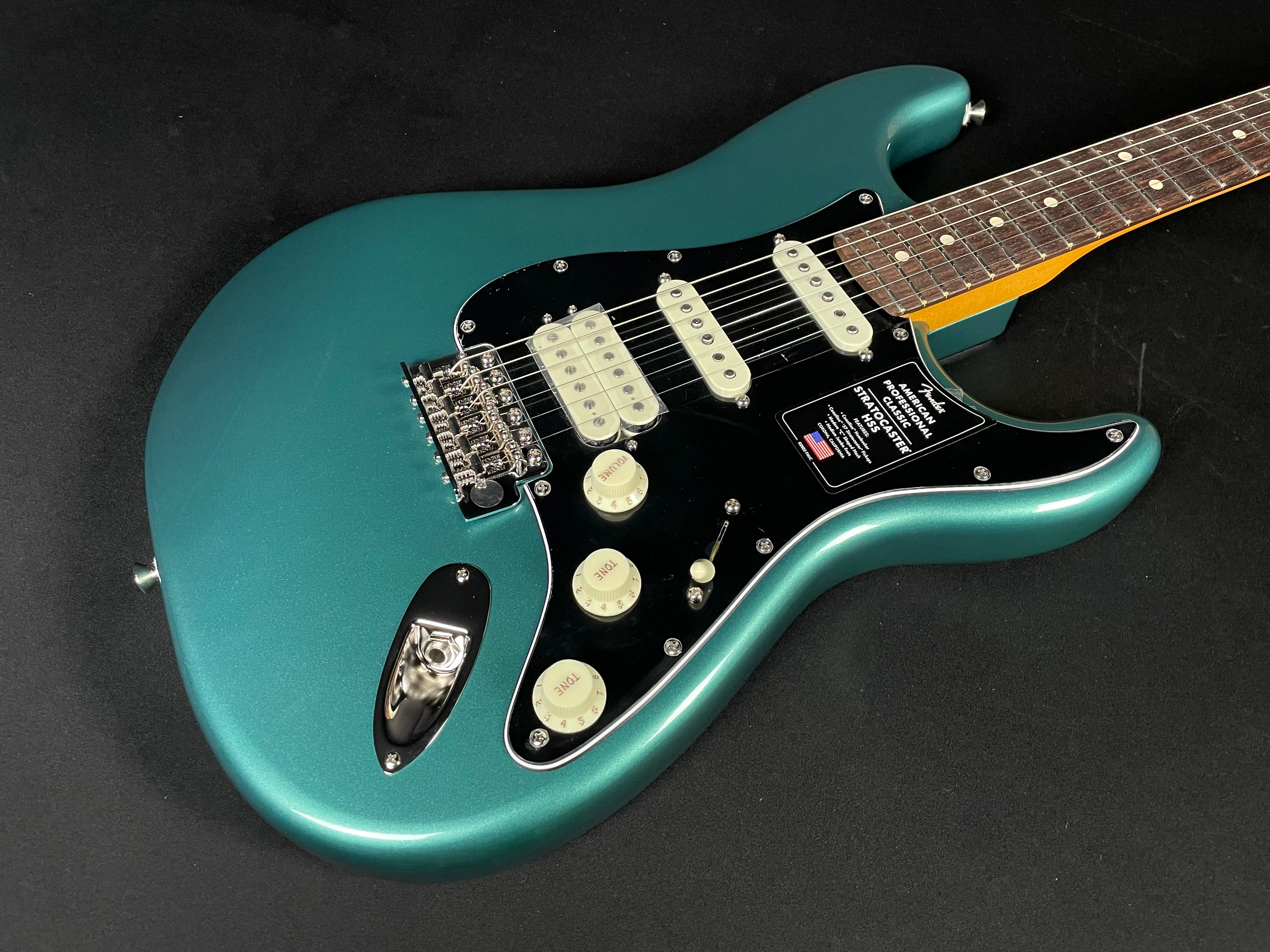 Fender American Professional Classic Stratocaster - HSS, Faded Sherwood Green Metallic