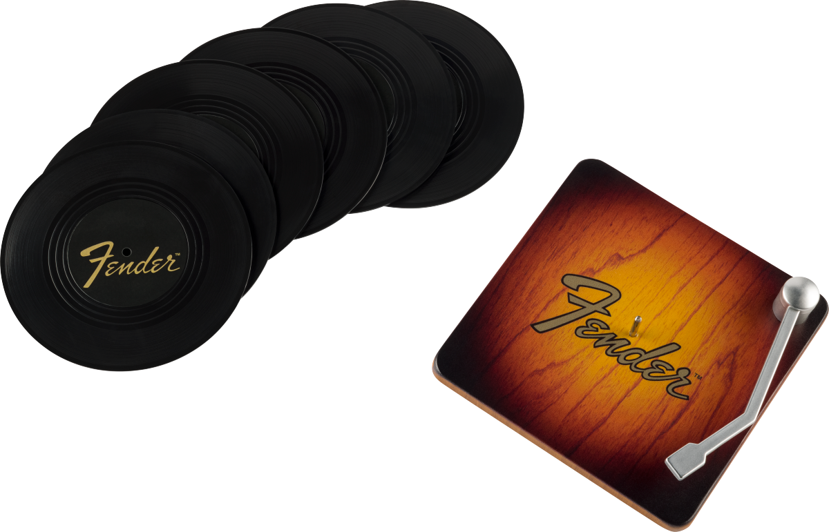 Fender Sunburst Turntable Coaster Set - Metronome Music Inc.
