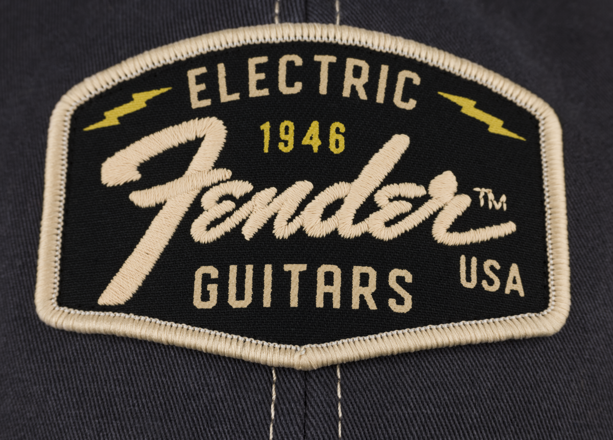 Fender Transition Logo Patch Hat, Black/Stone One Size - Metronome Music Inc.