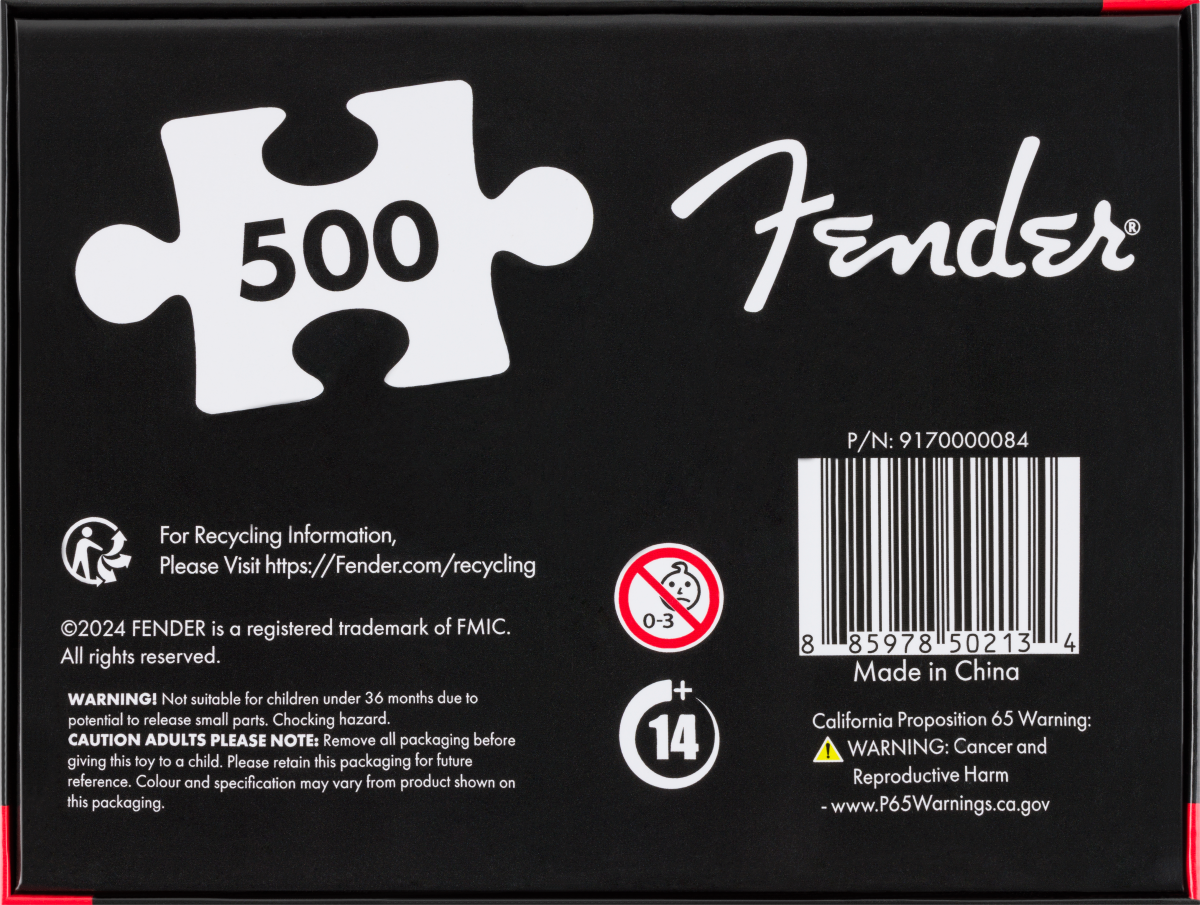 Fender 500 piece Stratocaster Puzzle - Metronome Music Inc.