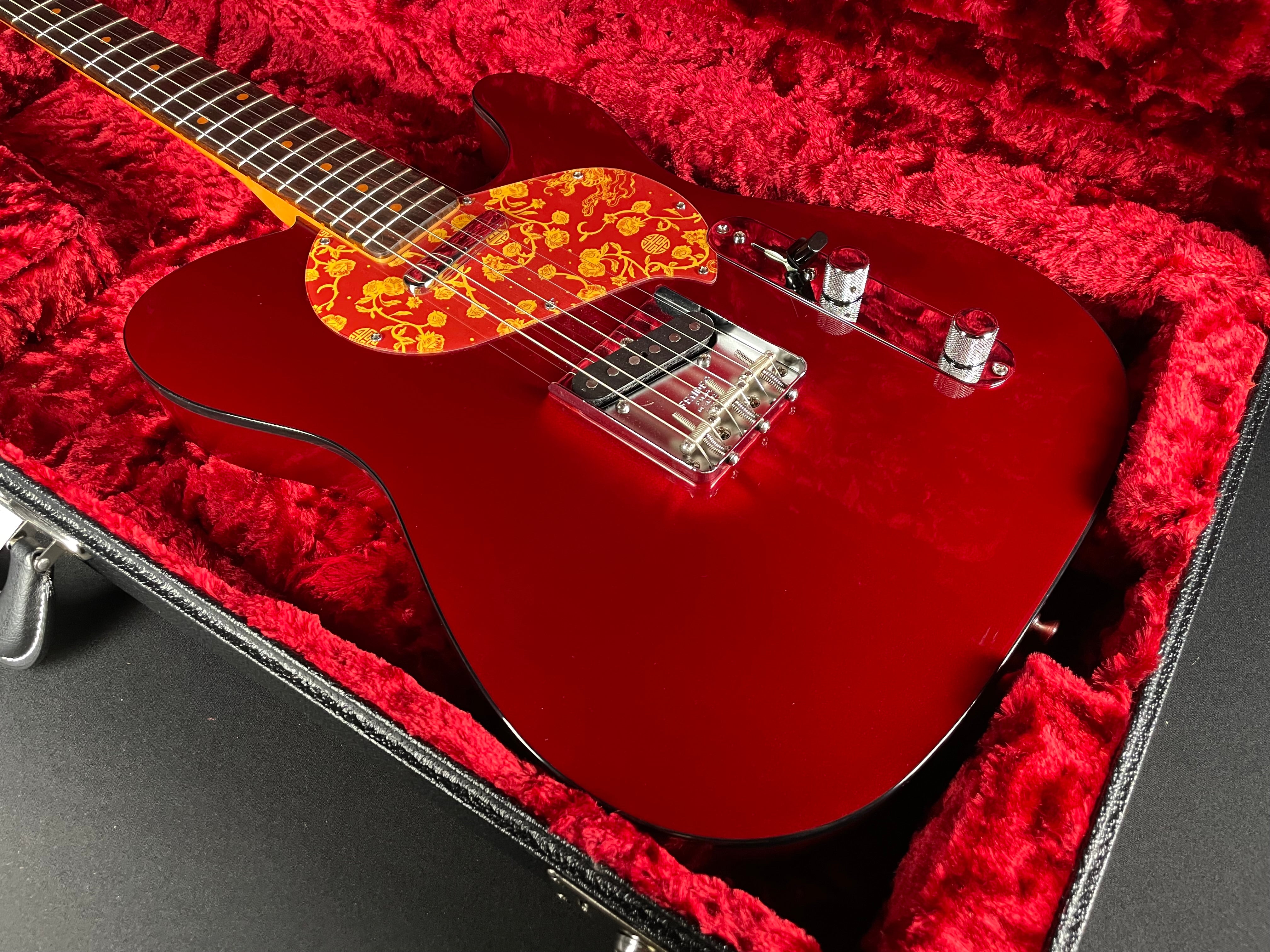 Fender Limited Edition Raphael Saadiq Telecaster w/HSC - Dark Metallic Red (2023) - Metronome Music Inc.