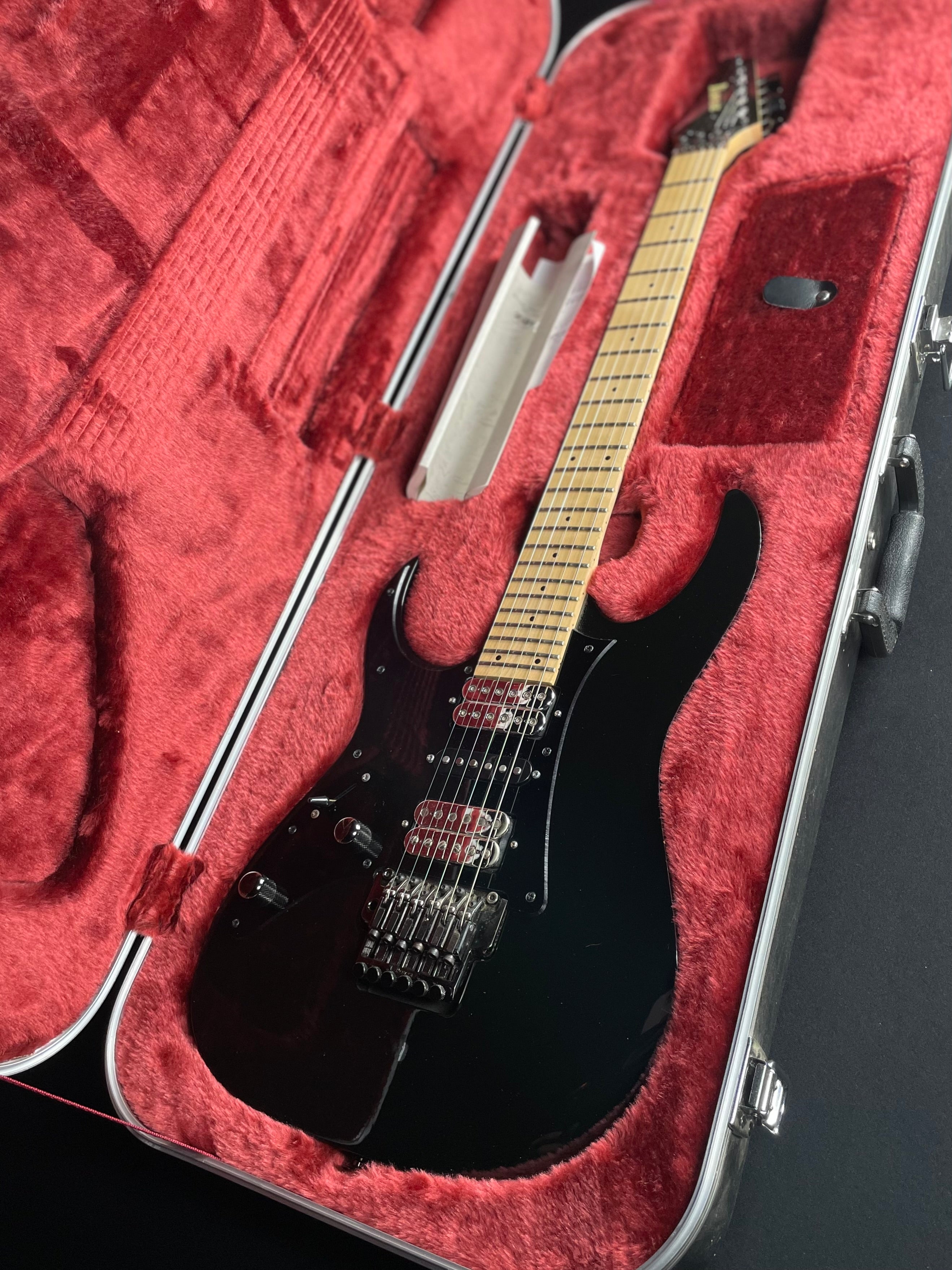 Ibanez Prestige RG1550ML, w/OHSC - Black MIJ (2009) - Metronome Music Inc.