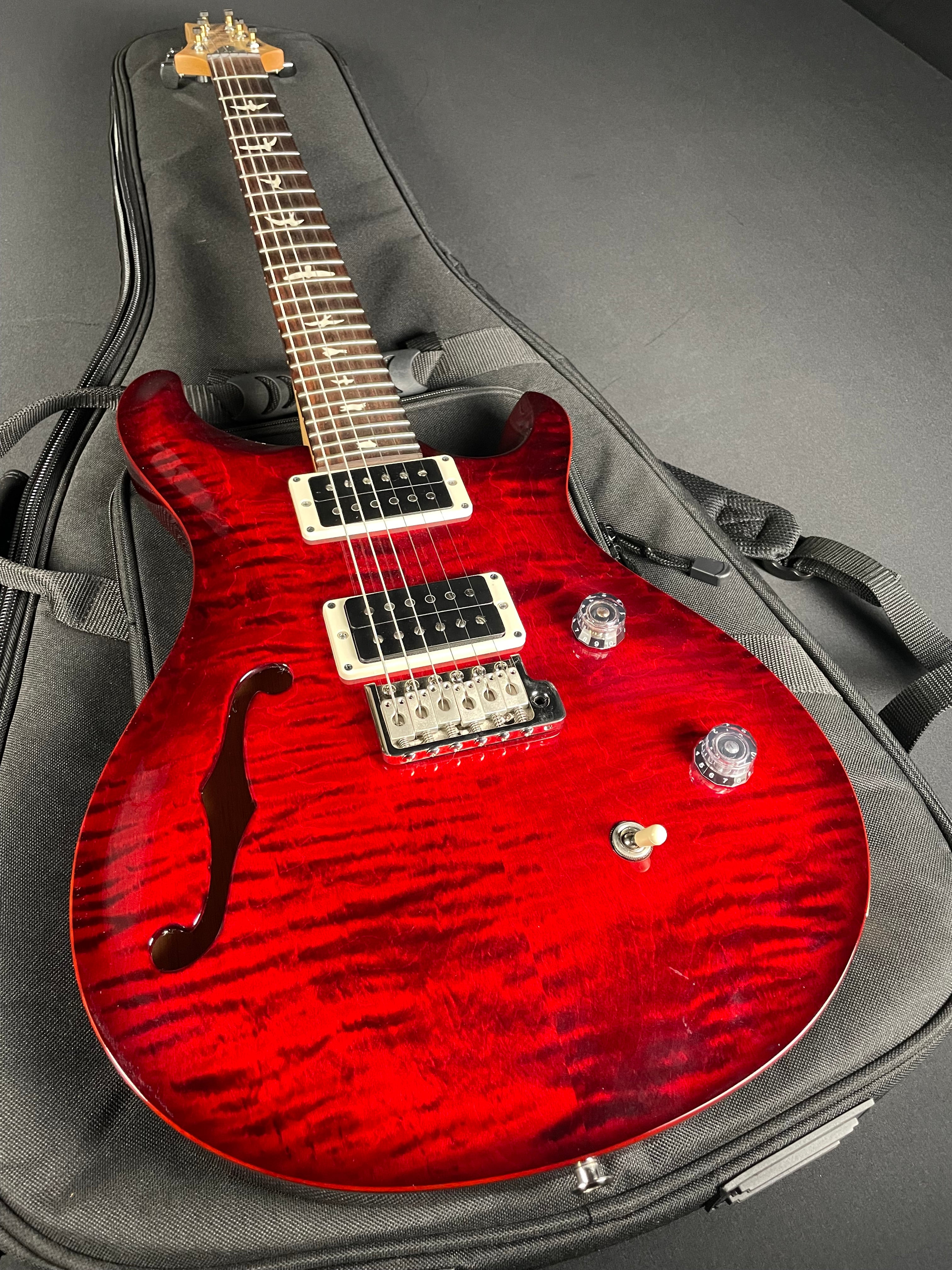 PRS CE 24 Semi-Hollow w/Gig Bag - Fire Red Burst - Metronome Music Inc.