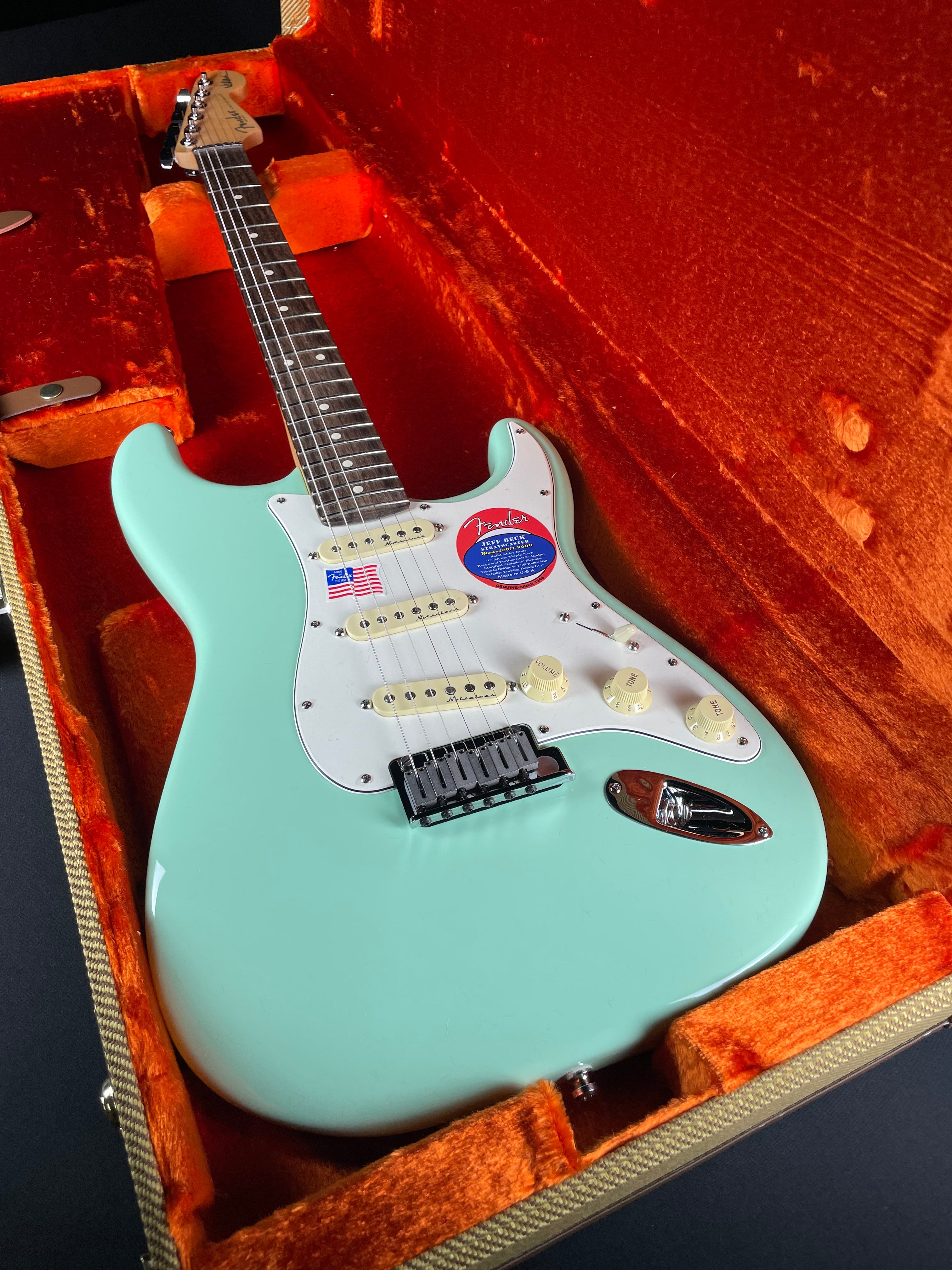Fender Jeff Beck Stratocaster Rosewood w/OHSC - Surf Green (2023) - Metronome Music Inc.