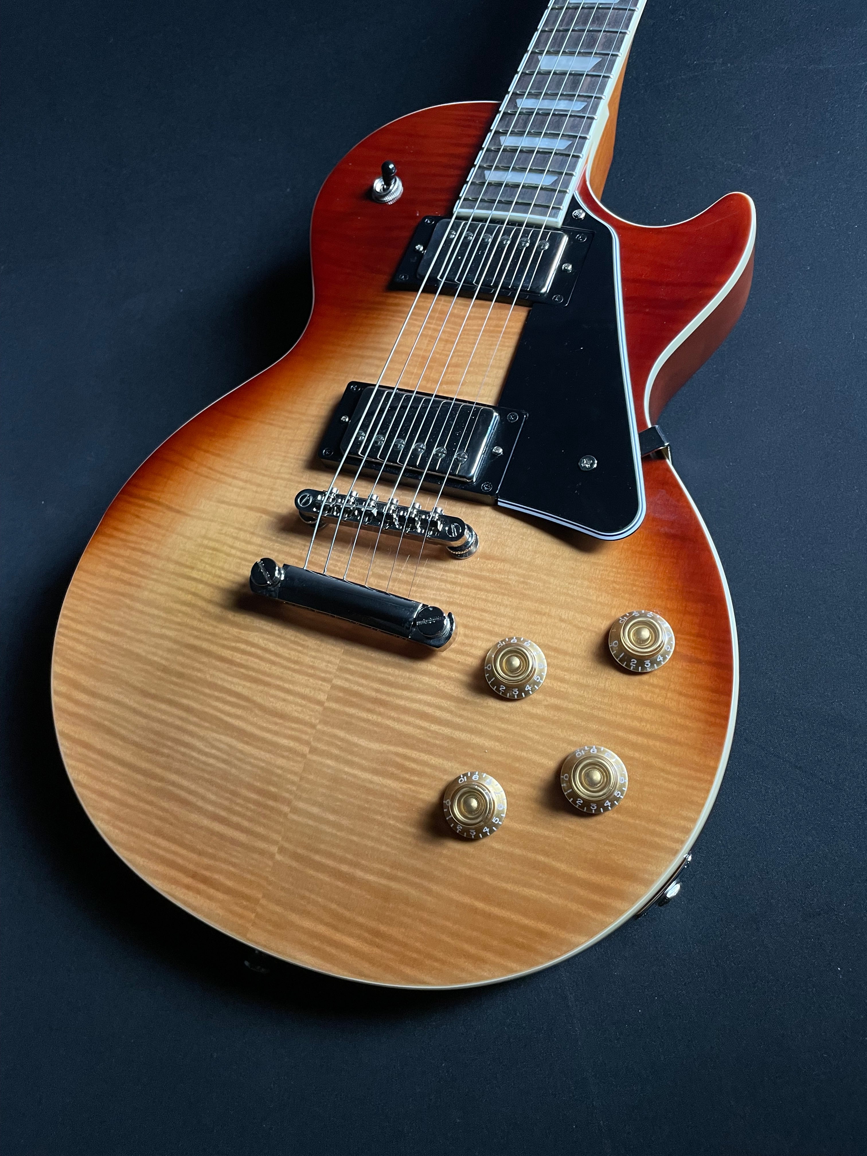 Epiphone Les Paul Modern Figured w/Gig Bag - Iced Tea Fade (2021) - Metronome Music Inc.