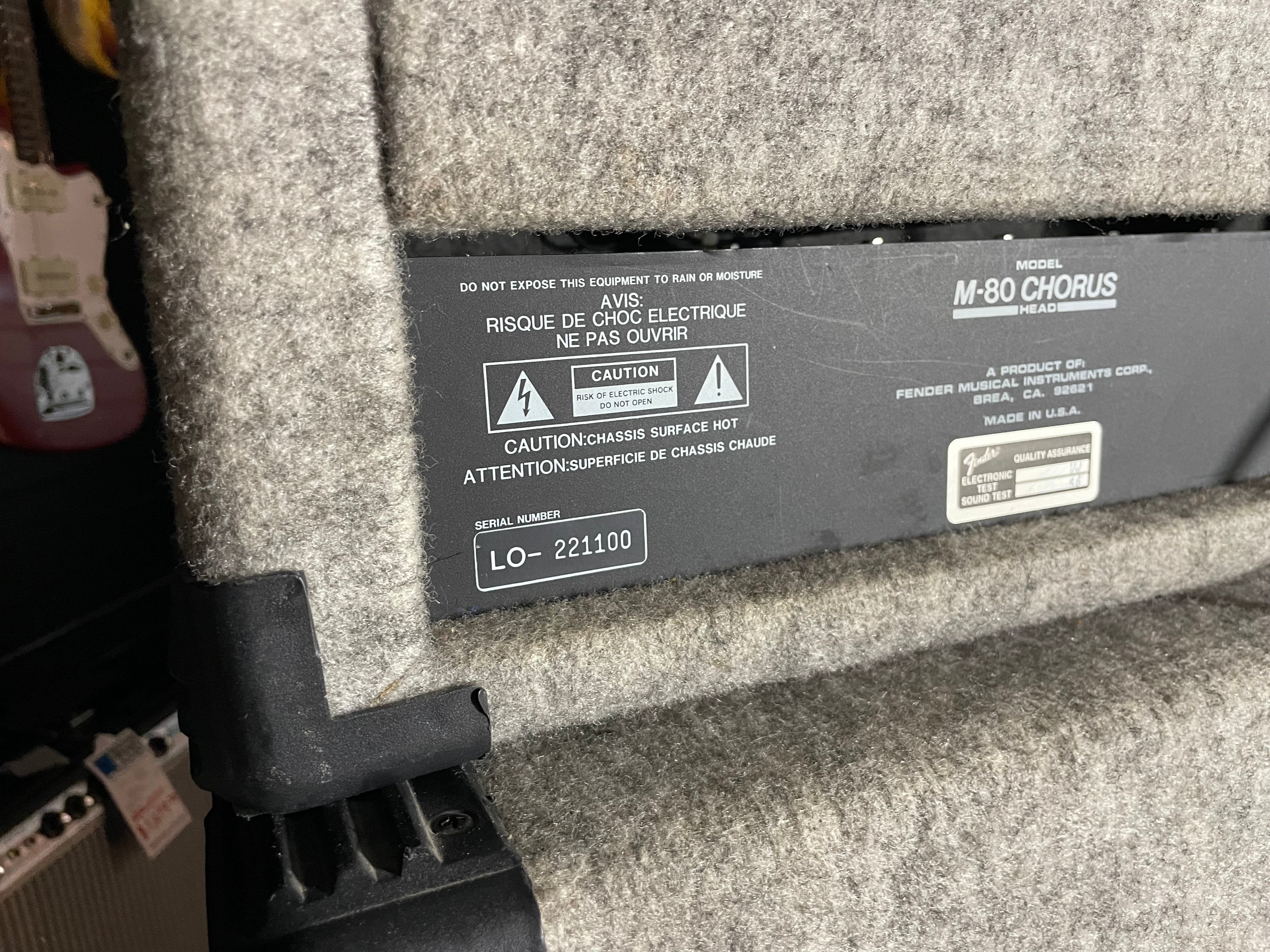 Fender M-80 Solid State Amp Head and Cabinet (1991) - Metronome Music Inc.