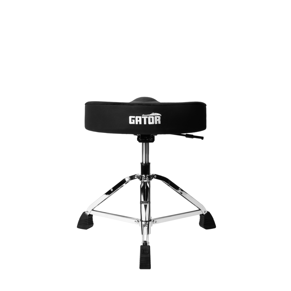 Gator Air Glide Saddle Drum Throne Black - Metronome Music Inc.