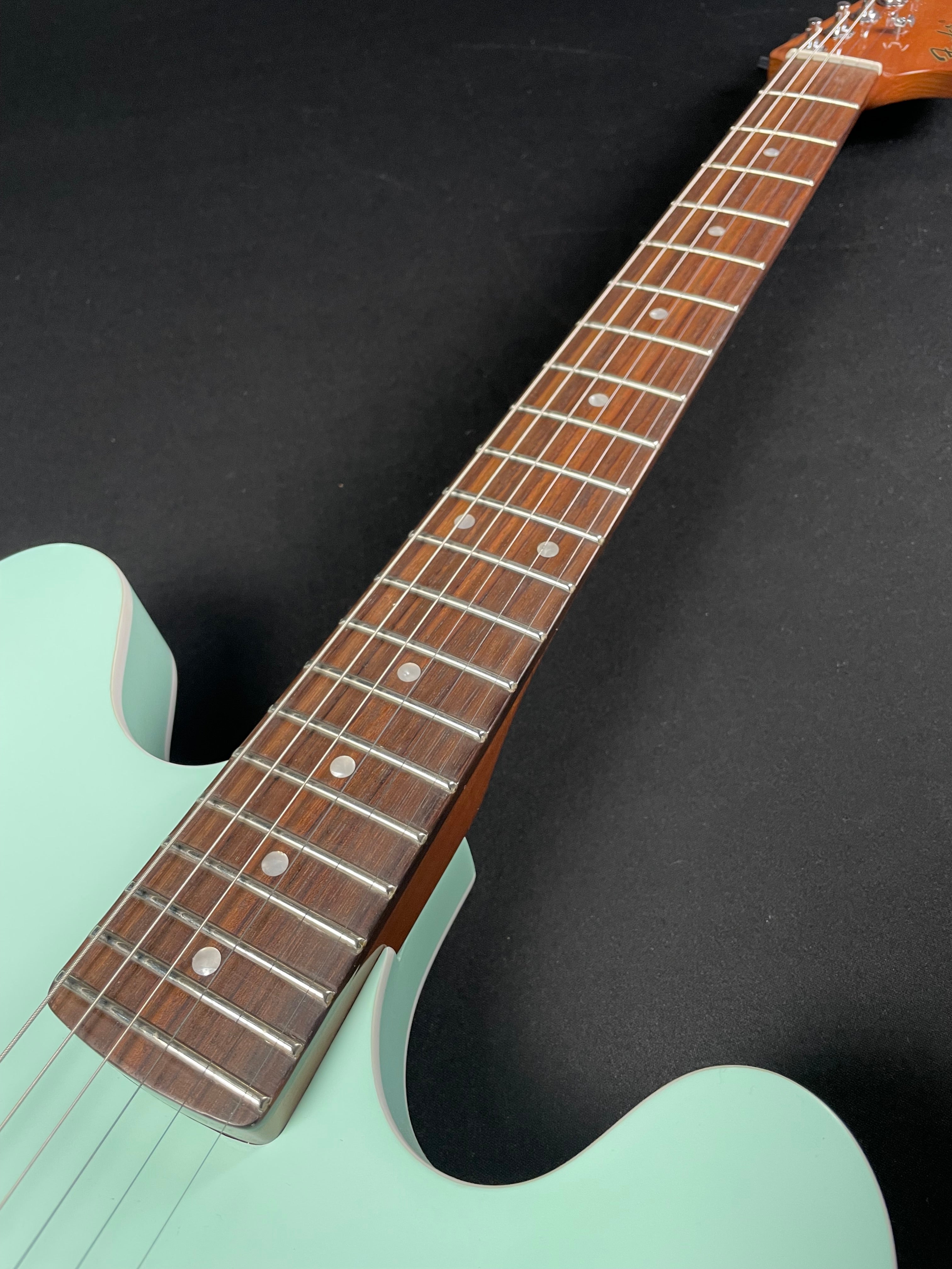 Fender Tom DeLonge Starcaster - Satin Surf Green (MINT) - Metronome Music Inc.
