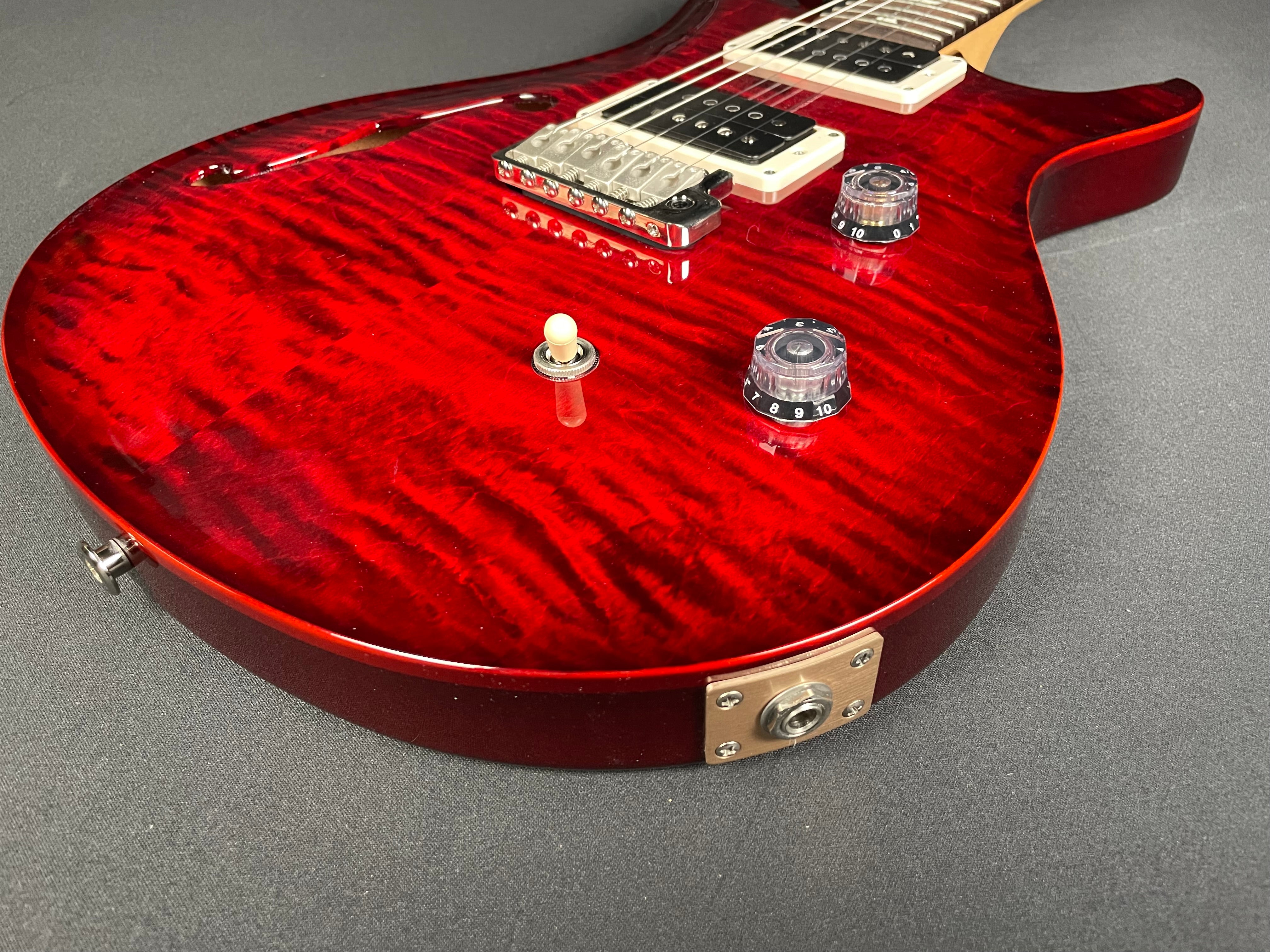 PRS CE 24 Semi-Hollow w/Gig Bag - Fire Red Burst - Metronome Music Inc.