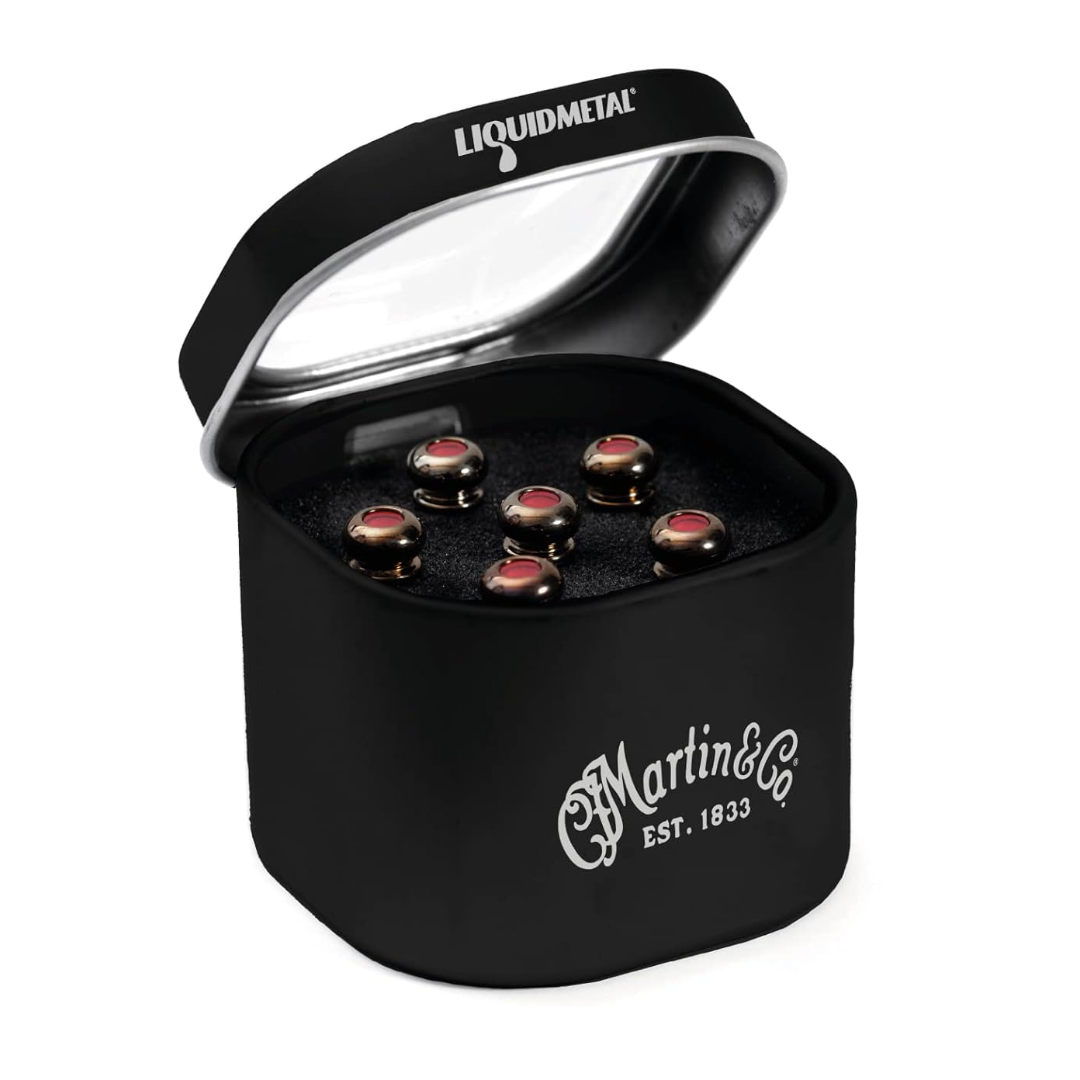 LUXE BY MARTIN® Bridge Pins (Chrome) - Metronome Music Inc.