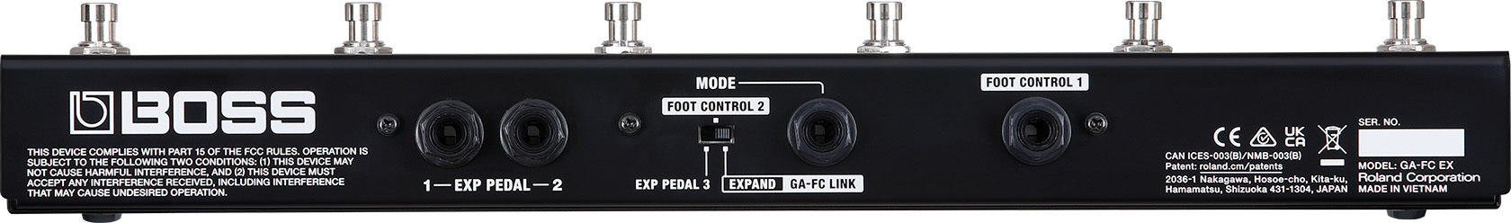 Boss GA-FC EX Foot Controller for BOSS Katana Amplifiers - Metronome Music Inc.