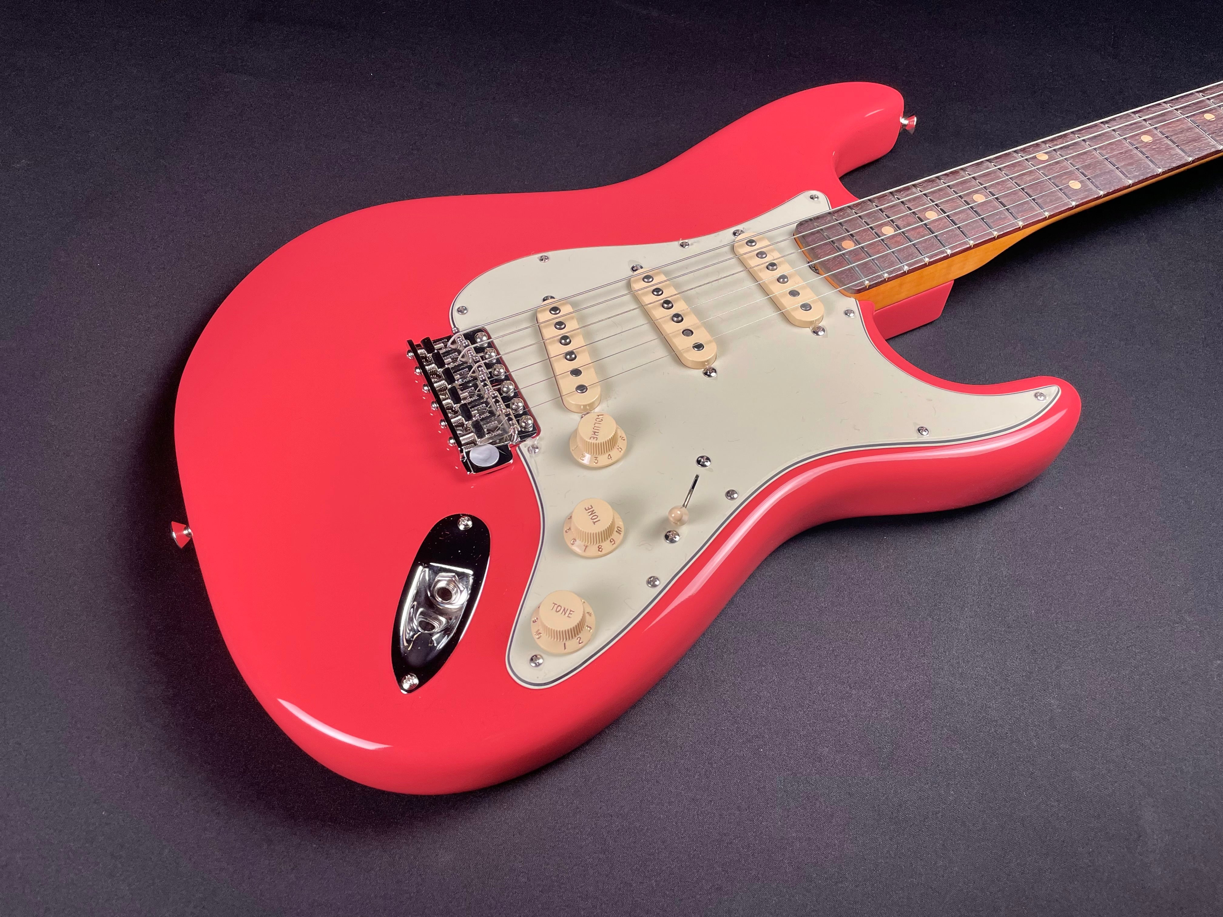 Fender Limited Edition American Vintage II 1961 Stratocaster Fiesta Red w/3A Flame Maple Neck - Metronome Music Inc.