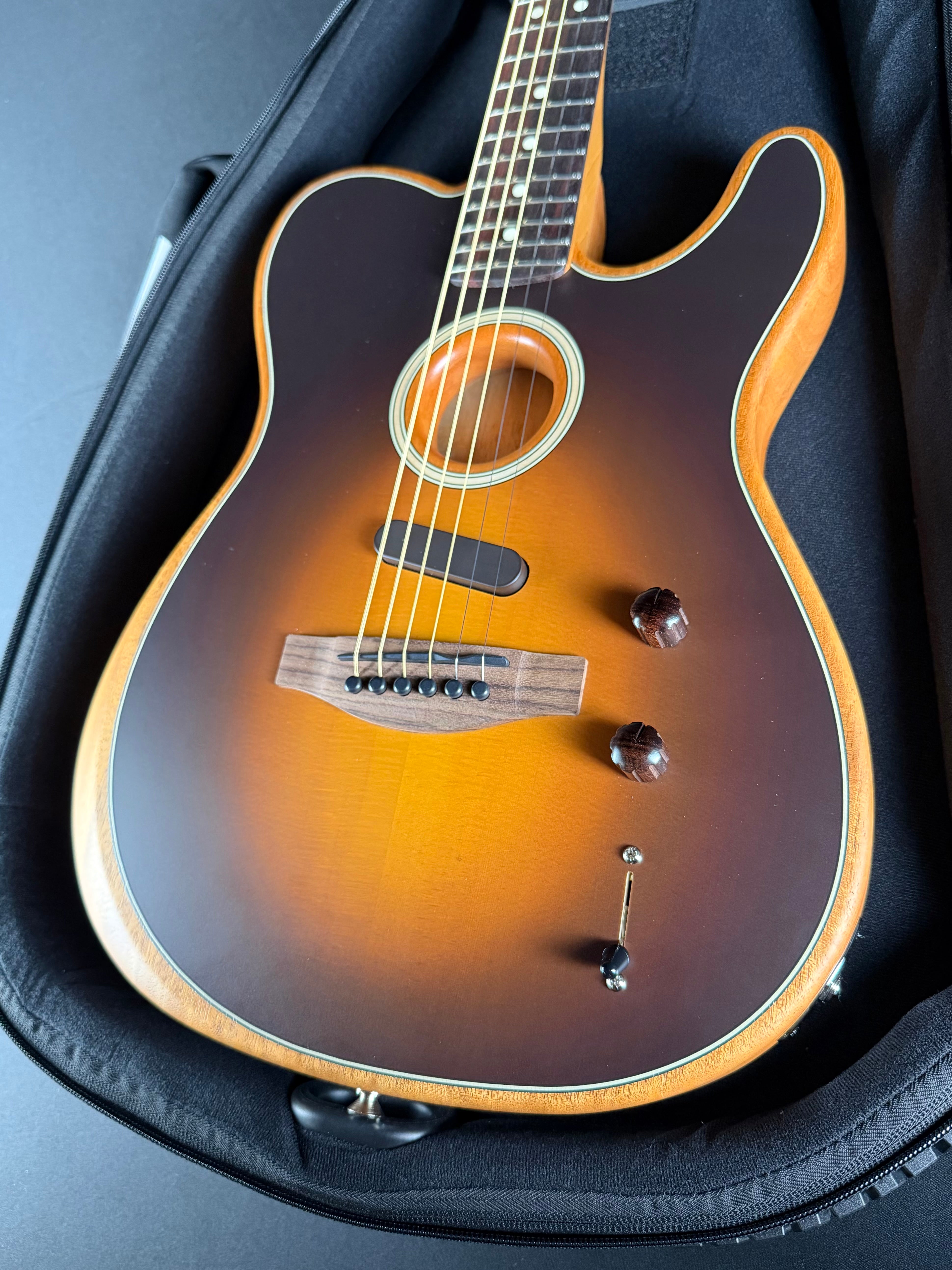 Fender Acoustasonic Player Telecaster Rosewood - Shadow Burst - Metronome Music Inc.