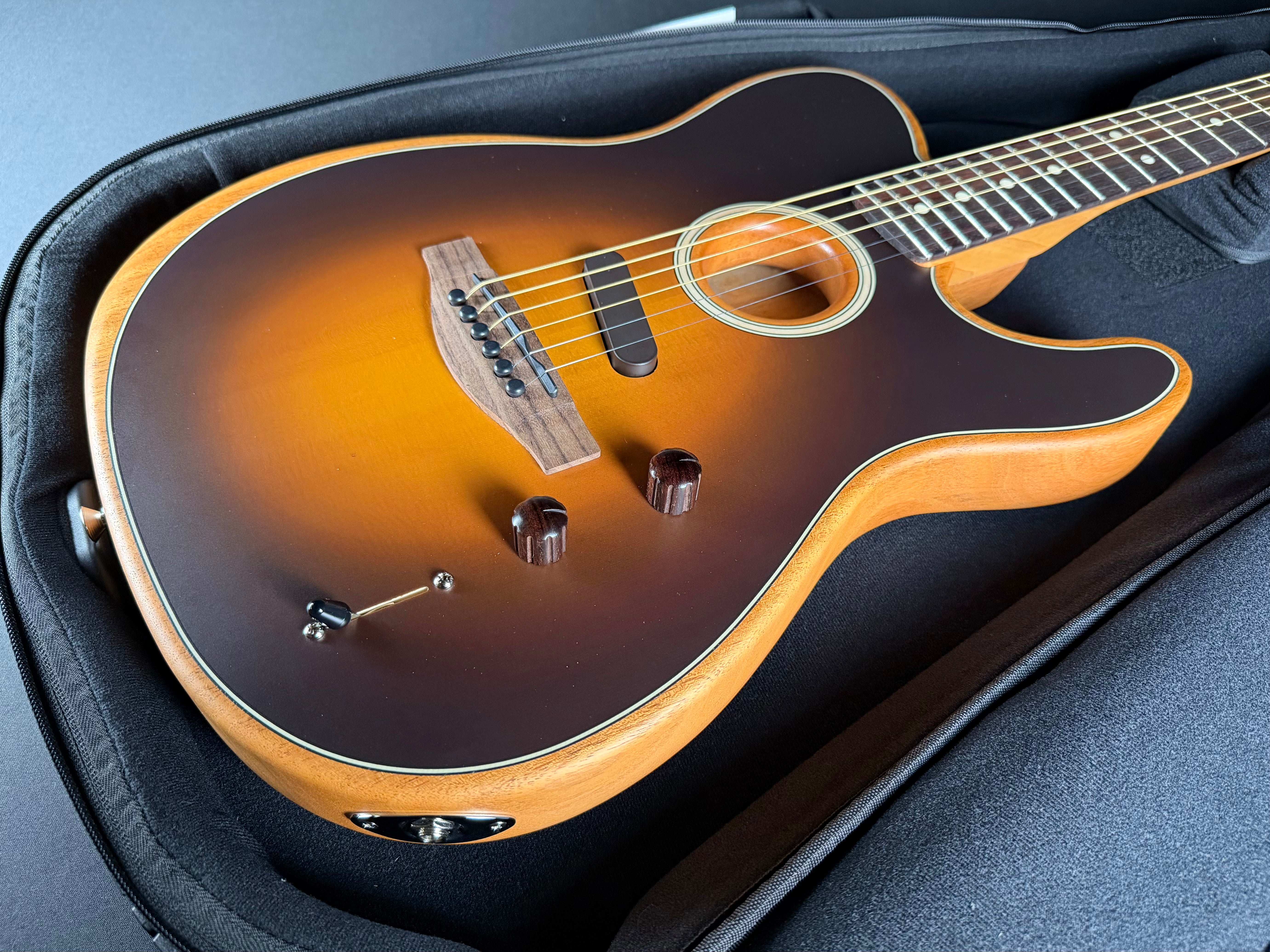 Fender Acoustasonic Player Telecaster Rosewood - Shadow Burst - Metronome Music Inc.