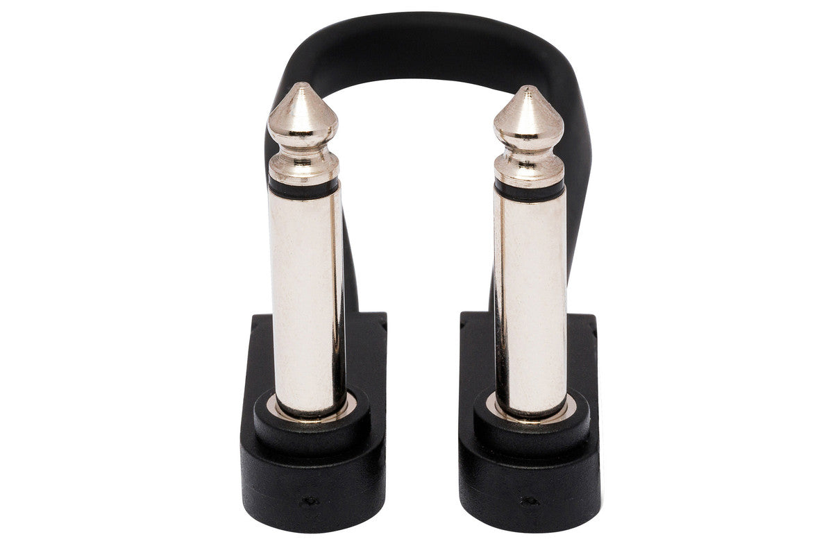 HOSA CFP-606 Flat Guitar Patch Cable, Molded Low-Profile Right-Angle To Same - Metronome Music Inc.