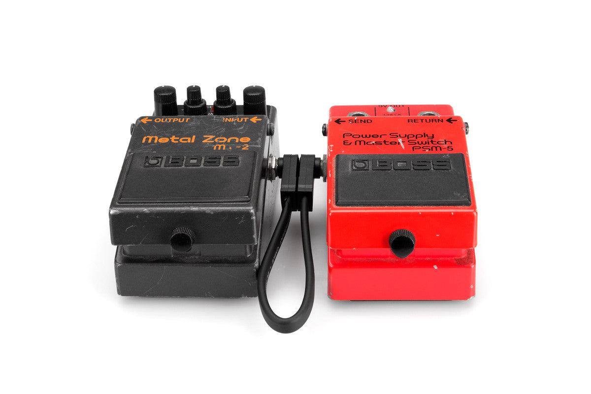 HOSA CFP-606 Flat Guitar Patch Cable, Molded Low-Profile Right-Angle To Same - Metronome Music Inc.