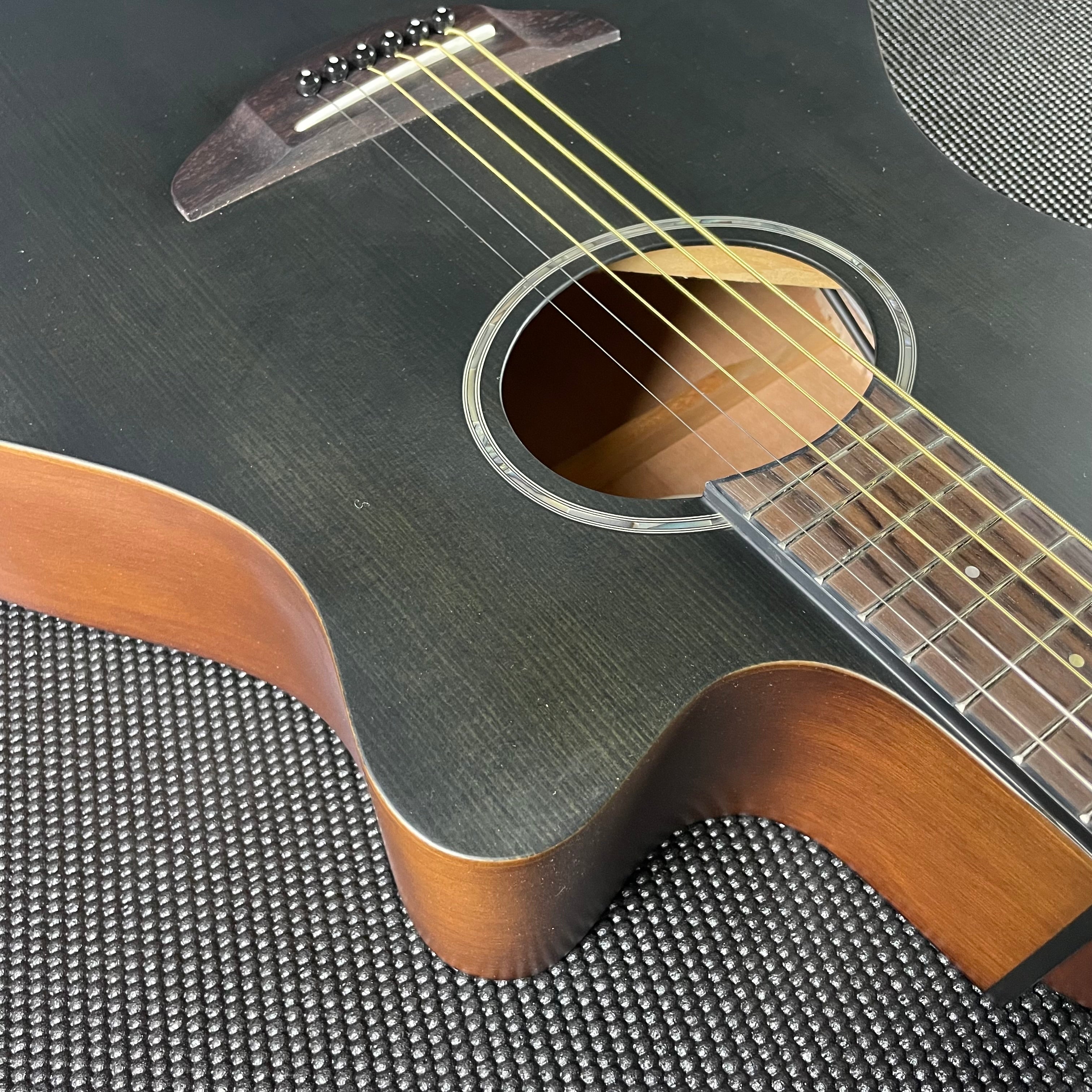 Yamaha APX600M Thinline Acoustic- Smoky Black - Metronome Music Inc.