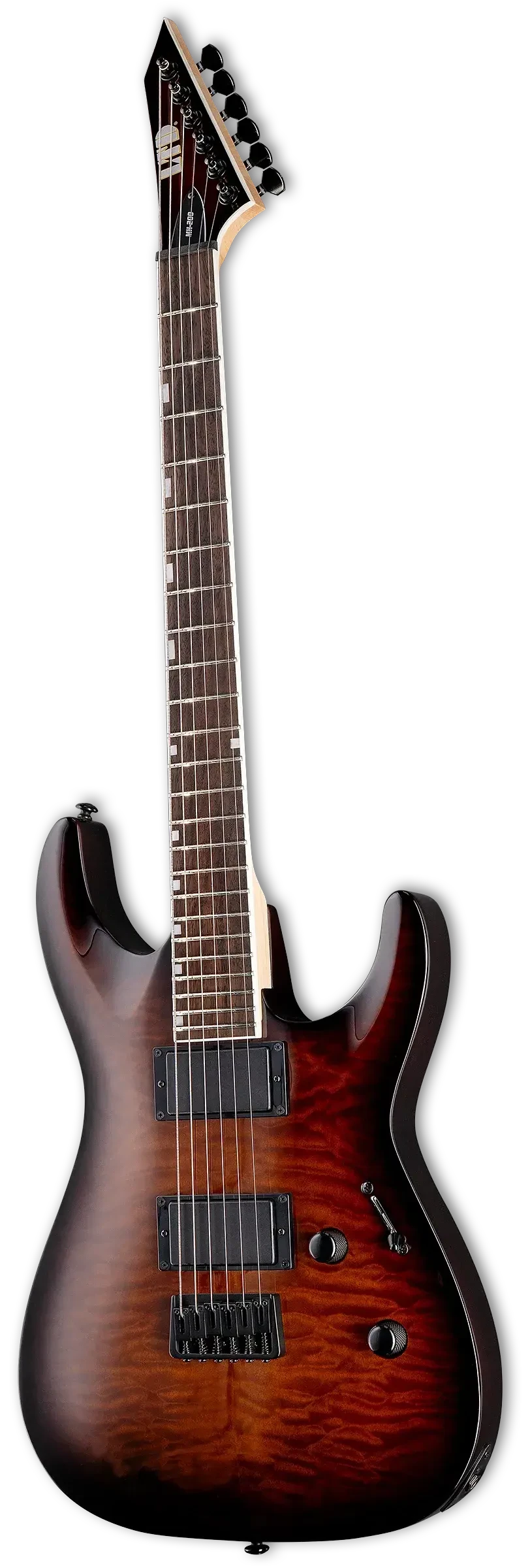 ESP LTD MH-200HT QM - Dark Brown Sunburst