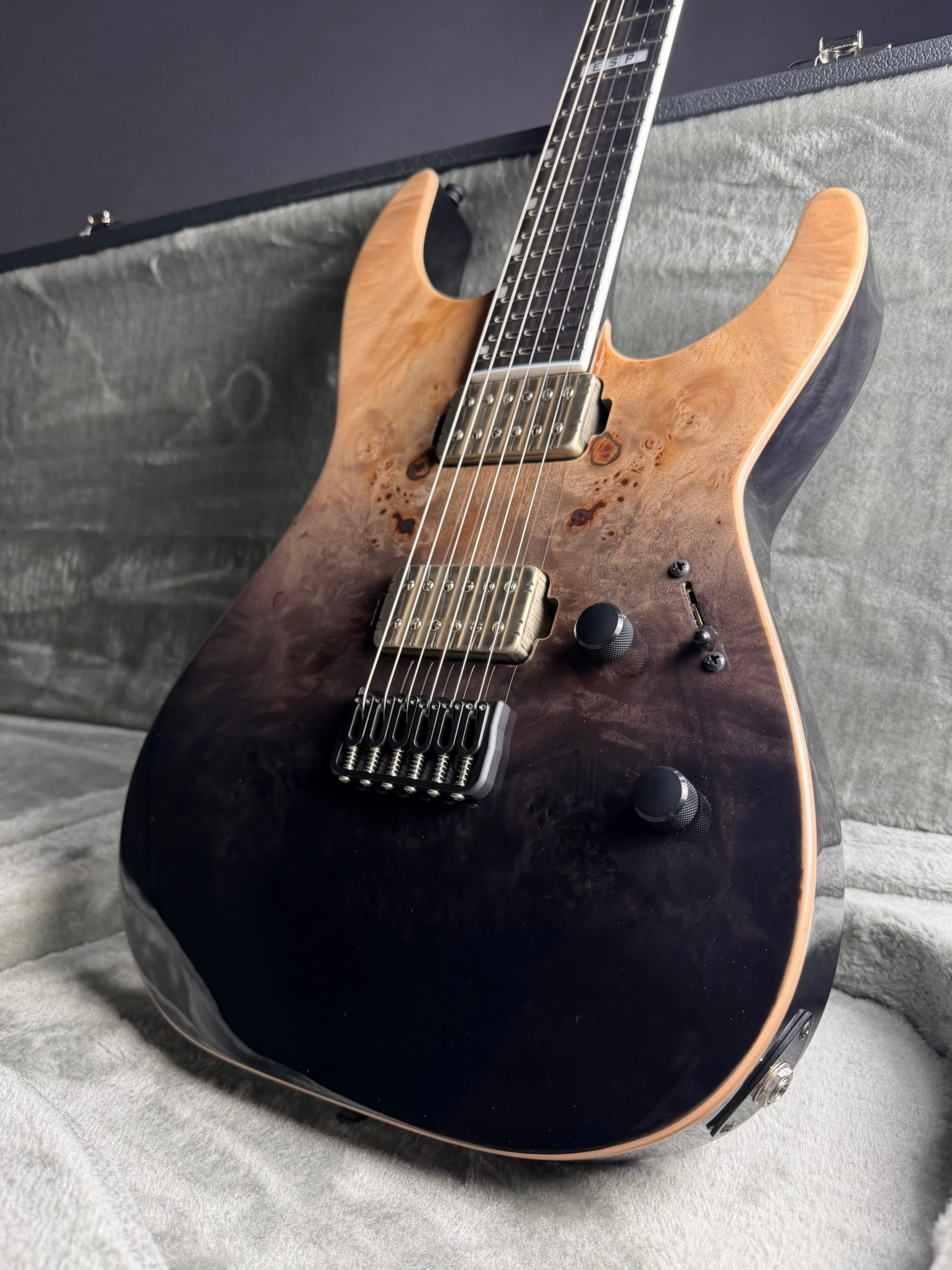 ESP E-II M-II Hardtail w/Case - Black Natural Fade - Metronome Music Inc.