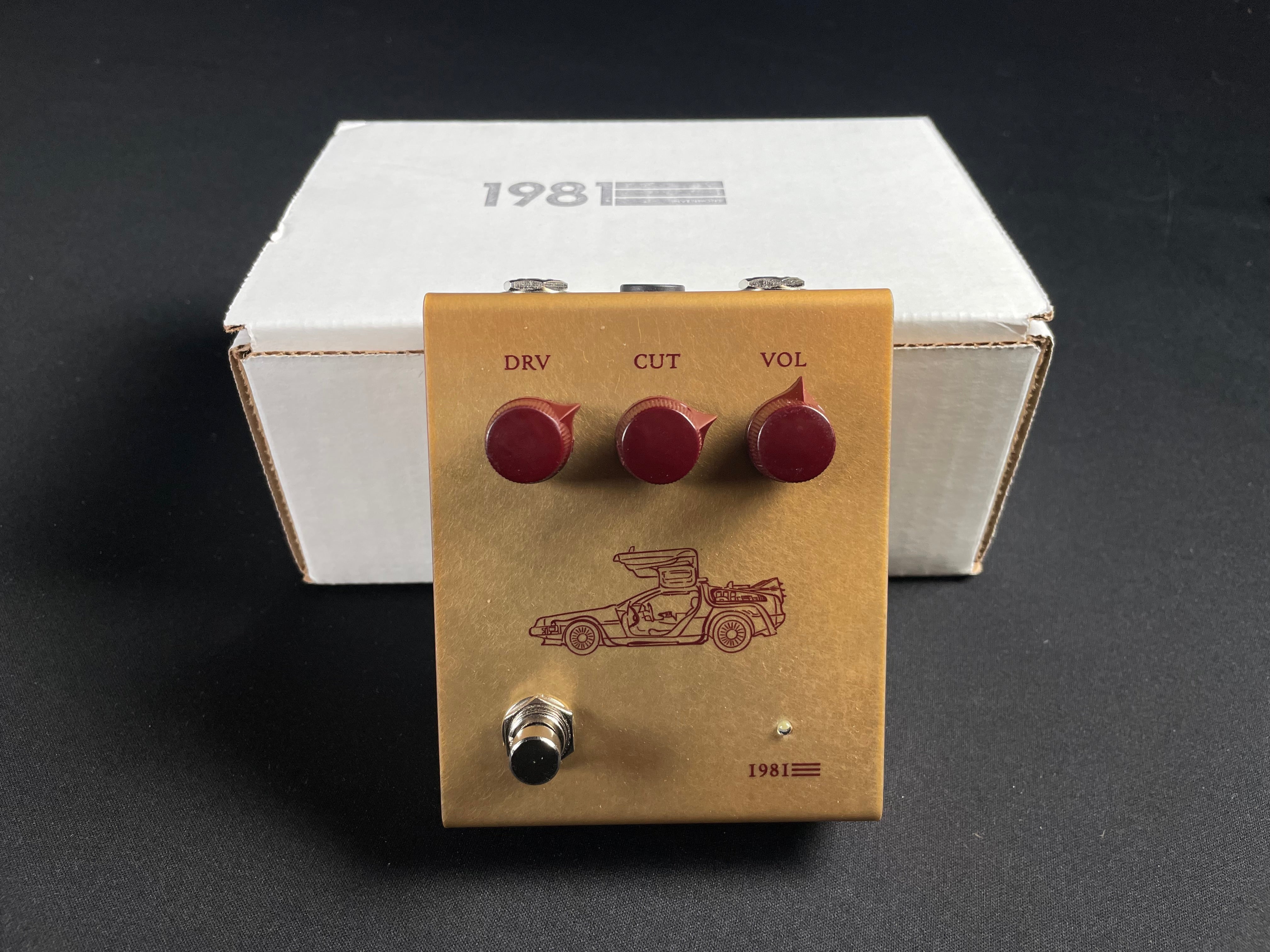 1981 Inventions DRV2 Overdrive, Germanium Diode, Gold DeLorean