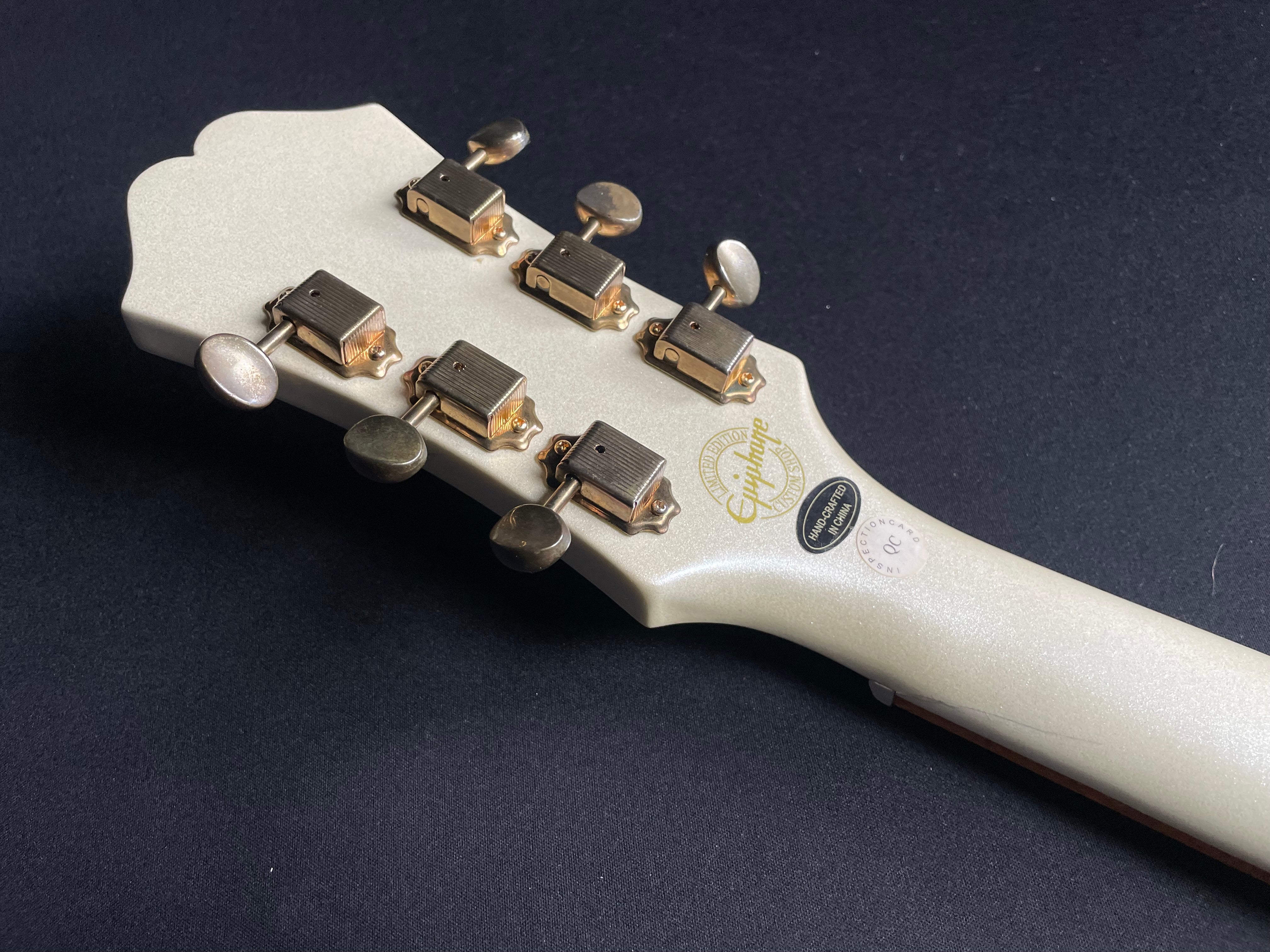 Epiphone Riviera Custom P93 Royale Limited - Pearl White Metalic (2011) - Metronome Music Inc.