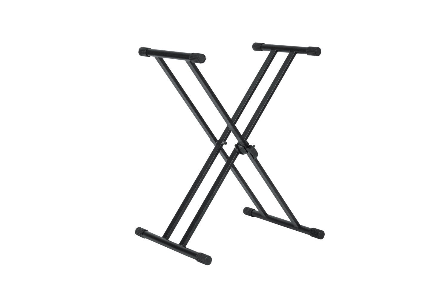 GATOR Frameworks heavy duty adjustable "X" style keyboard stand with rubberized leveling foot - Metronome Music Inc.