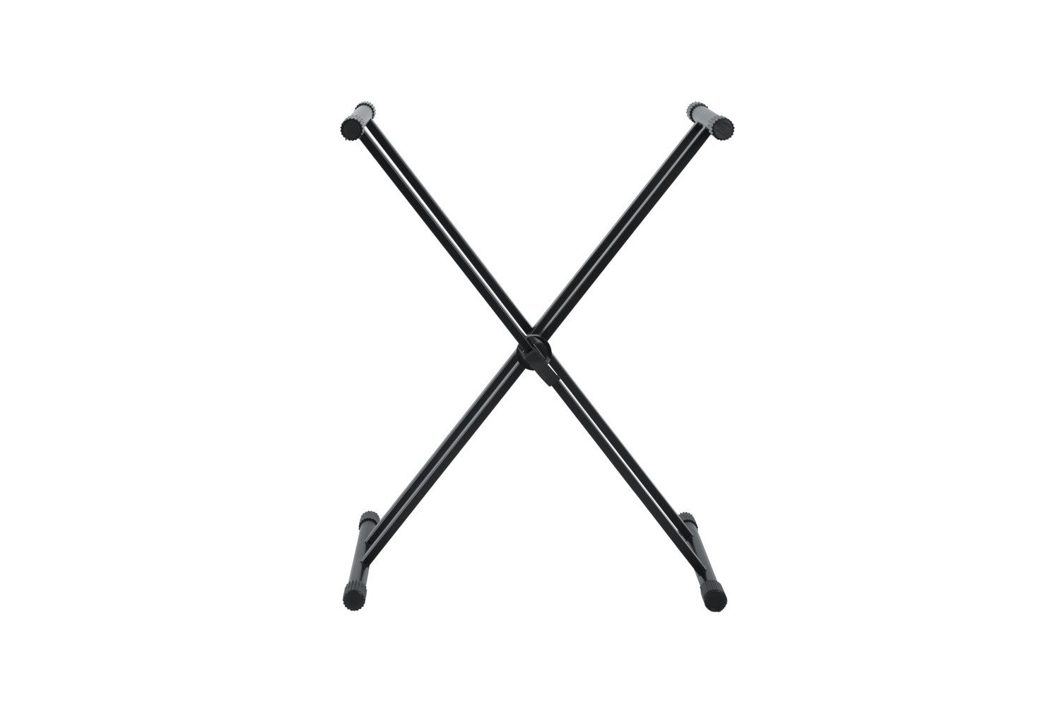 GATOR Frameworks heavy duty adjustable "X" style keyboard stand with rubberized leveling foot - Metronome Music Inc.