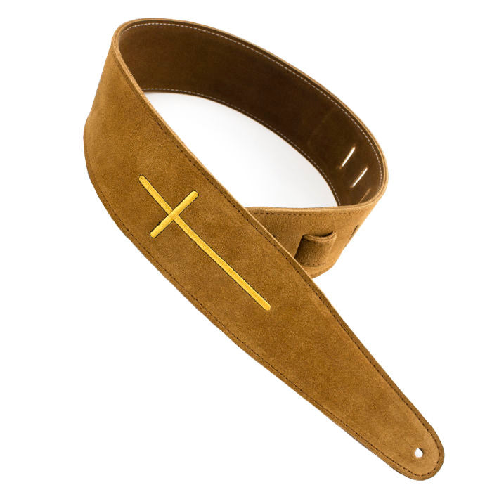BROWN - SUEDE SERIES EMBROIDERED STRAP - Metronome Music Inc.