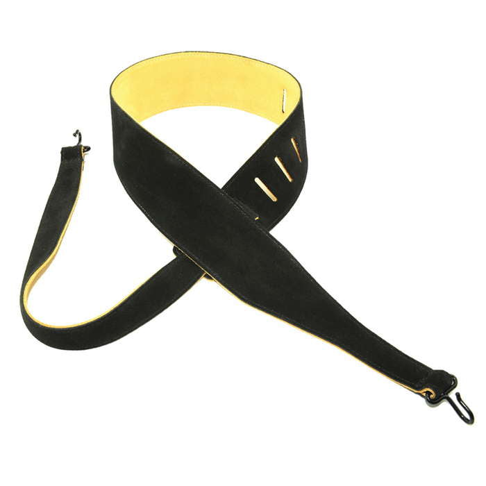 SUEDE TAPERED BANJO STRAP WITH CLOSED METAL HOOKS - Metronome Music Inc.