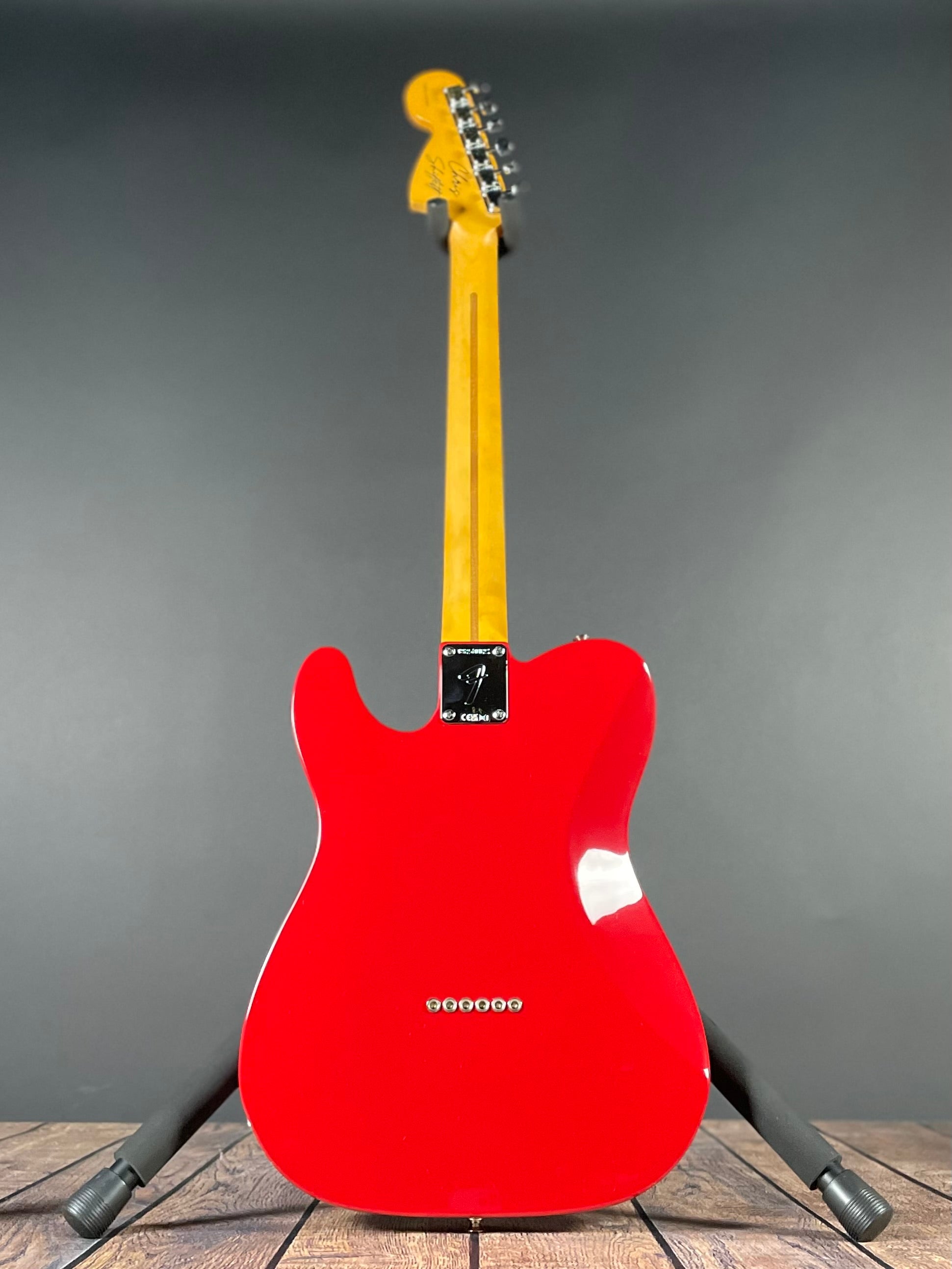 Fender Chris Shiflett Cleaver Telecaster Deluxe - Dakota Red (7lbs 13oz) - Metronome Music Inc.