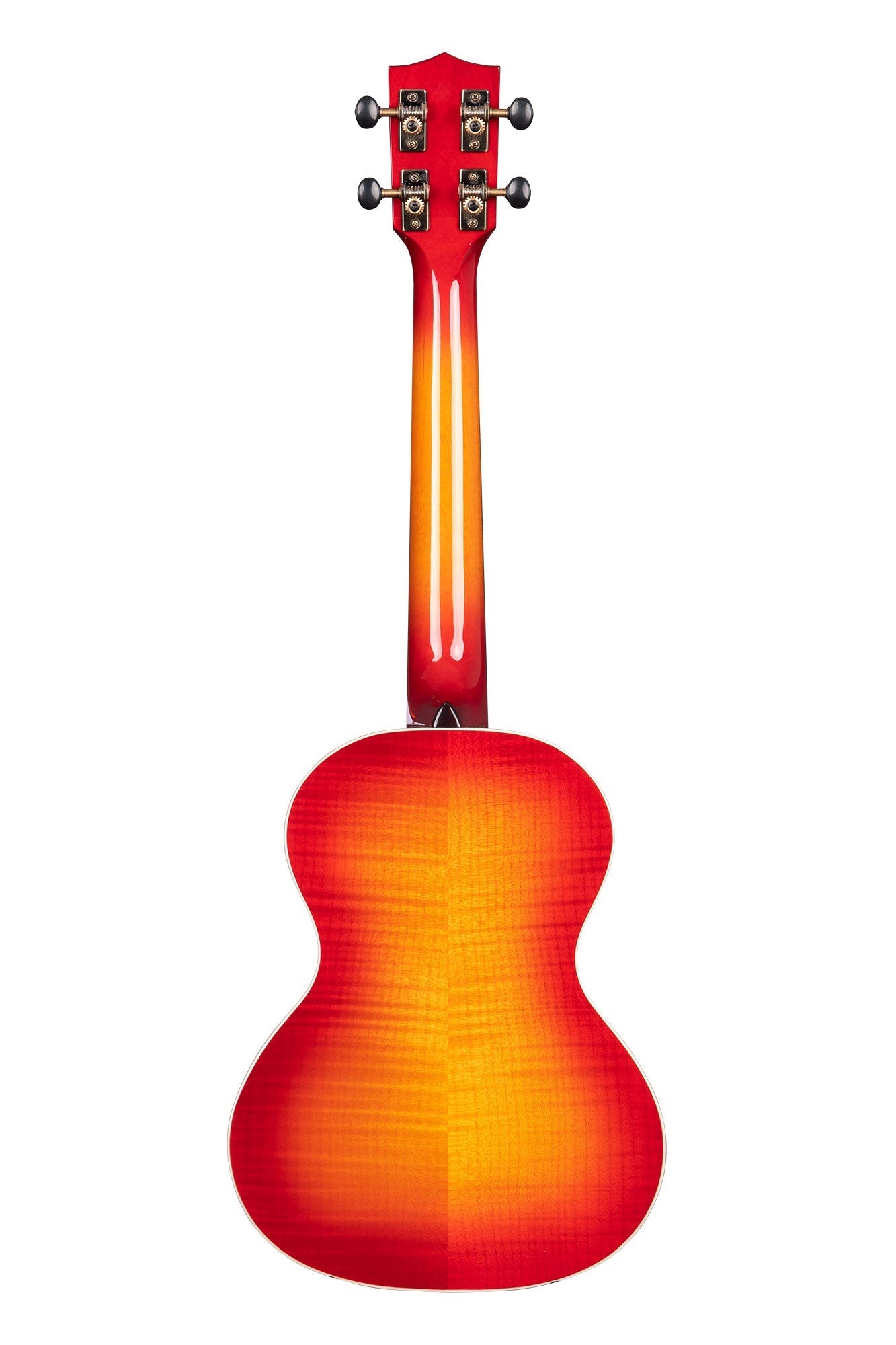 Kala Gloss Flame Maple Tenor Ukulele - Cherry Burst - Metronome Music Inc.