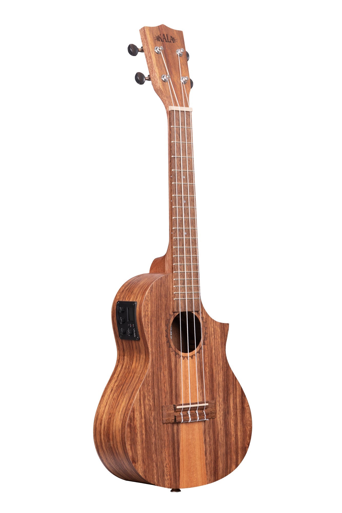 Kala Teak Tri-Top Concert Ukulele w/ Cutaway & EQ - Metronome Music Inc.